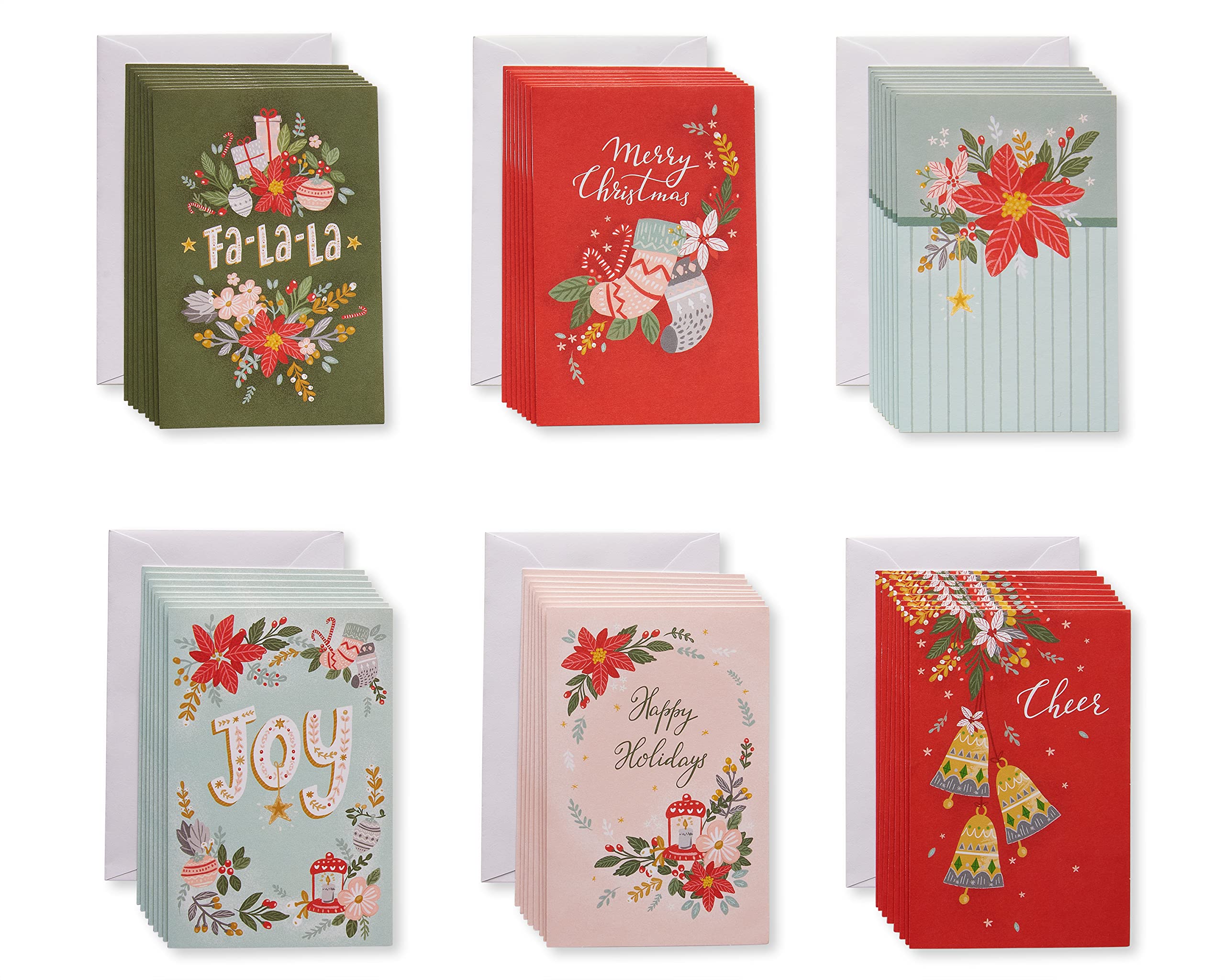 American Greetings Blank Christmas and Holiday Cards with Envelopes, Traditional Holiday Designs (48-Count) - Image 9