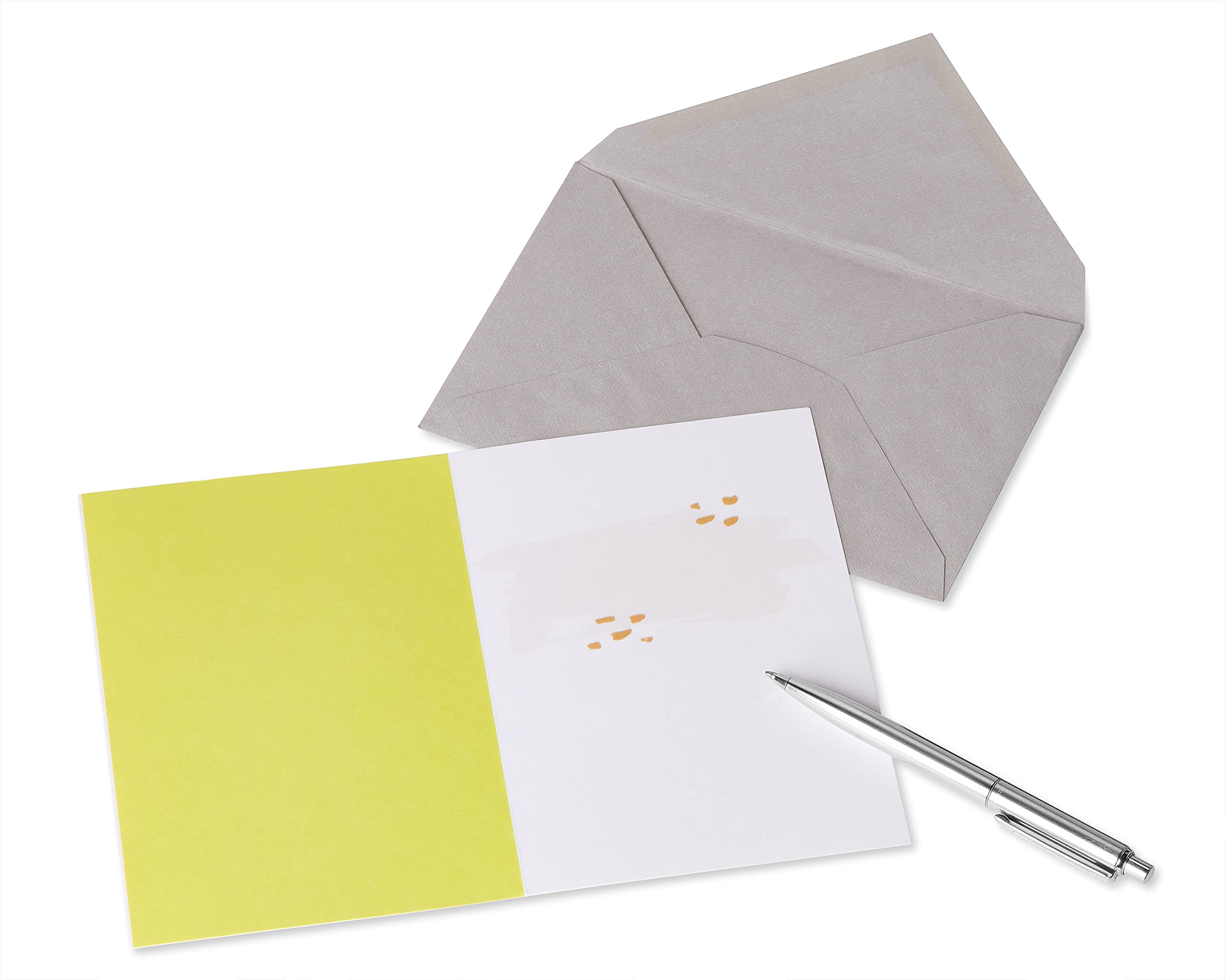 American Greetings Blank Congratulations Card (Orange Brushstroke) - Image 3