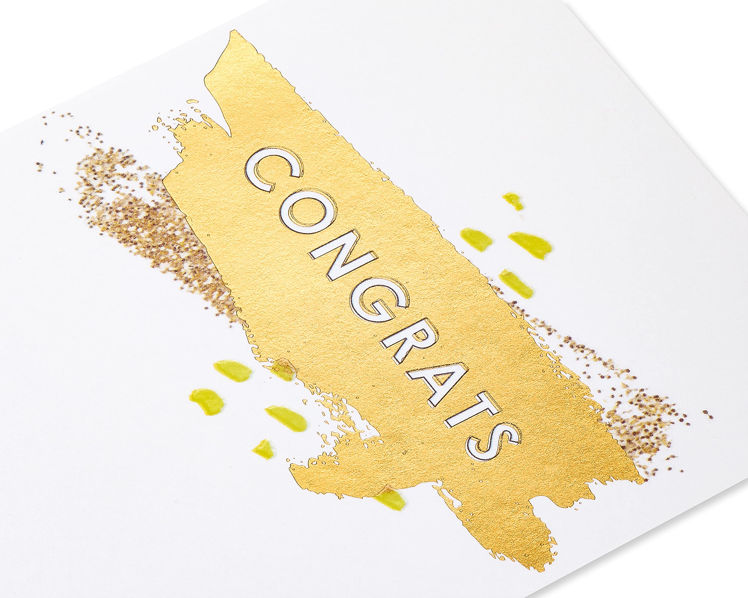 American Greetings Blank Congratulations Card (Orange Brushstroke) - Image 5
