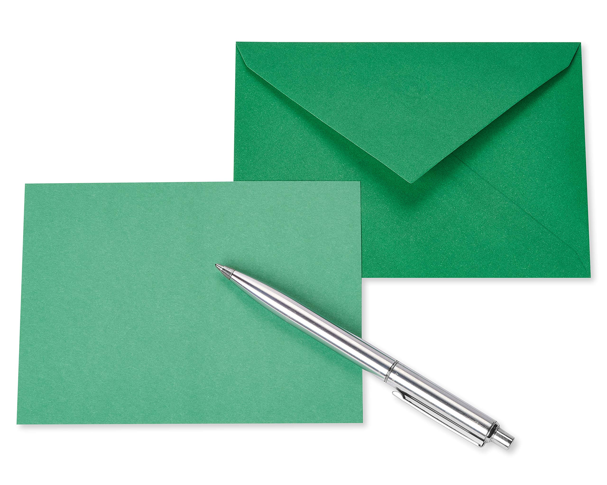 American Greetings Blank Holiday Cards with Envelopes, Kraft, Red, Green and Blue (200-Count) - Image 5