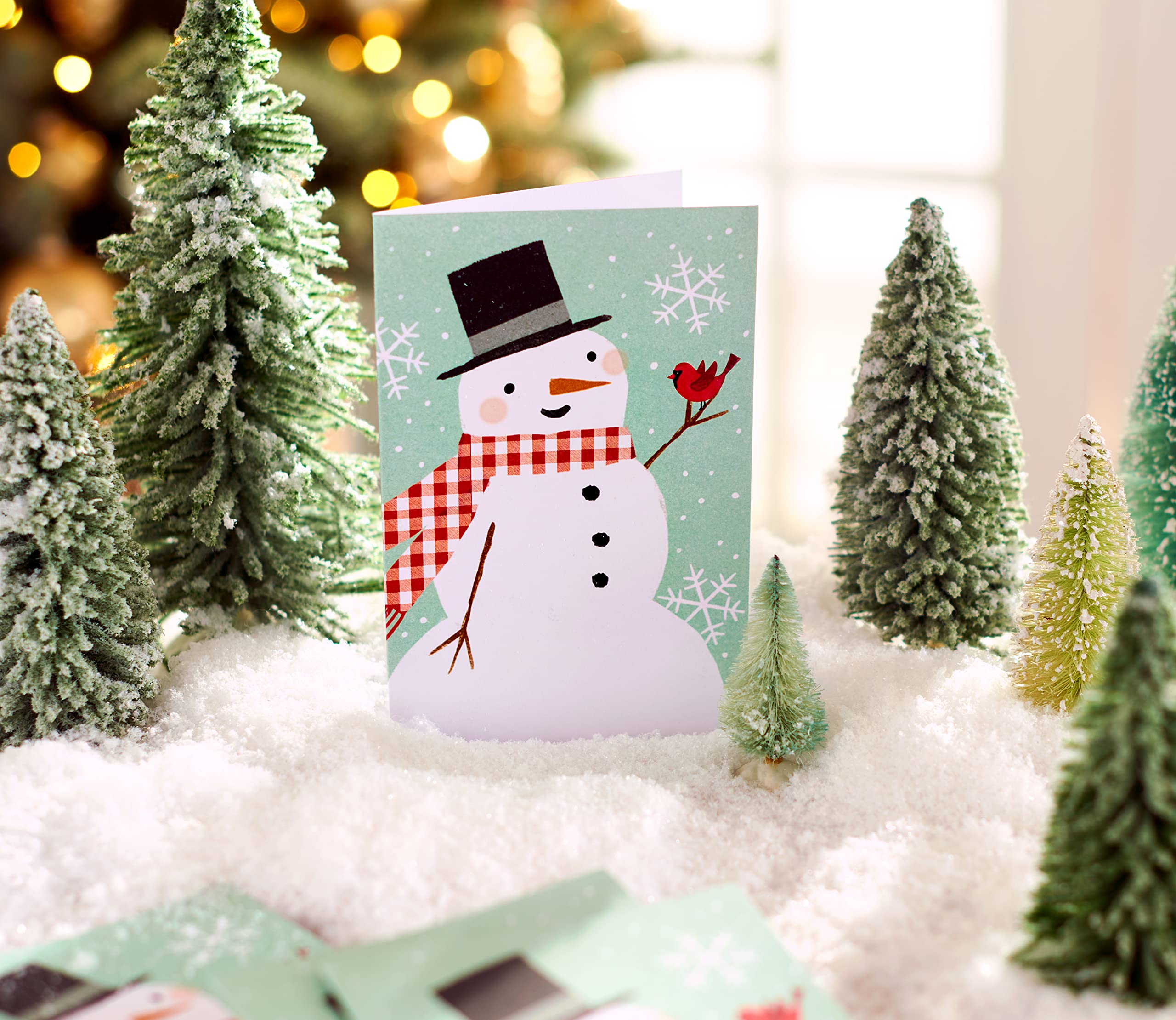 American Greetings Blank Holiday Cards with Envelopes, Snowman (48-Count) - Image 4