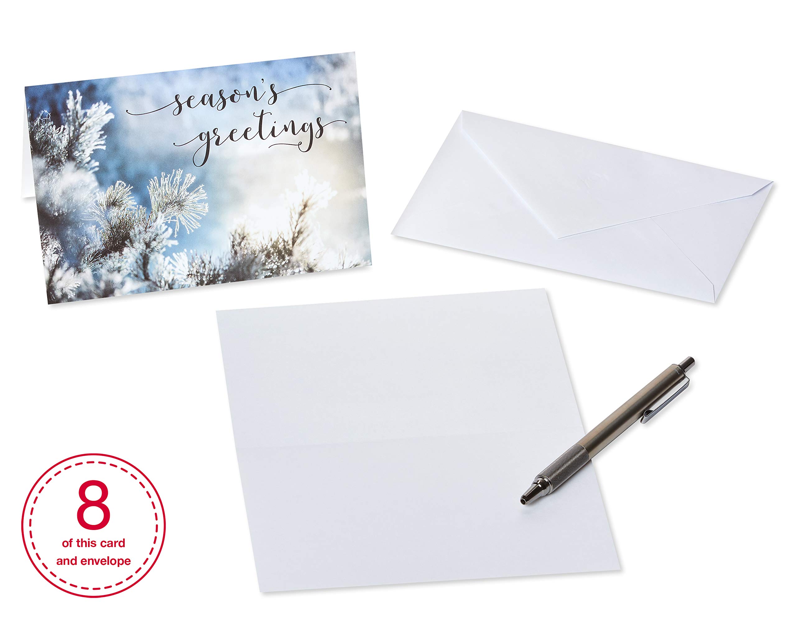 American Greetings Blank Holiday Cards with Envelopes, Winter Nature (48-Count) - Image 4