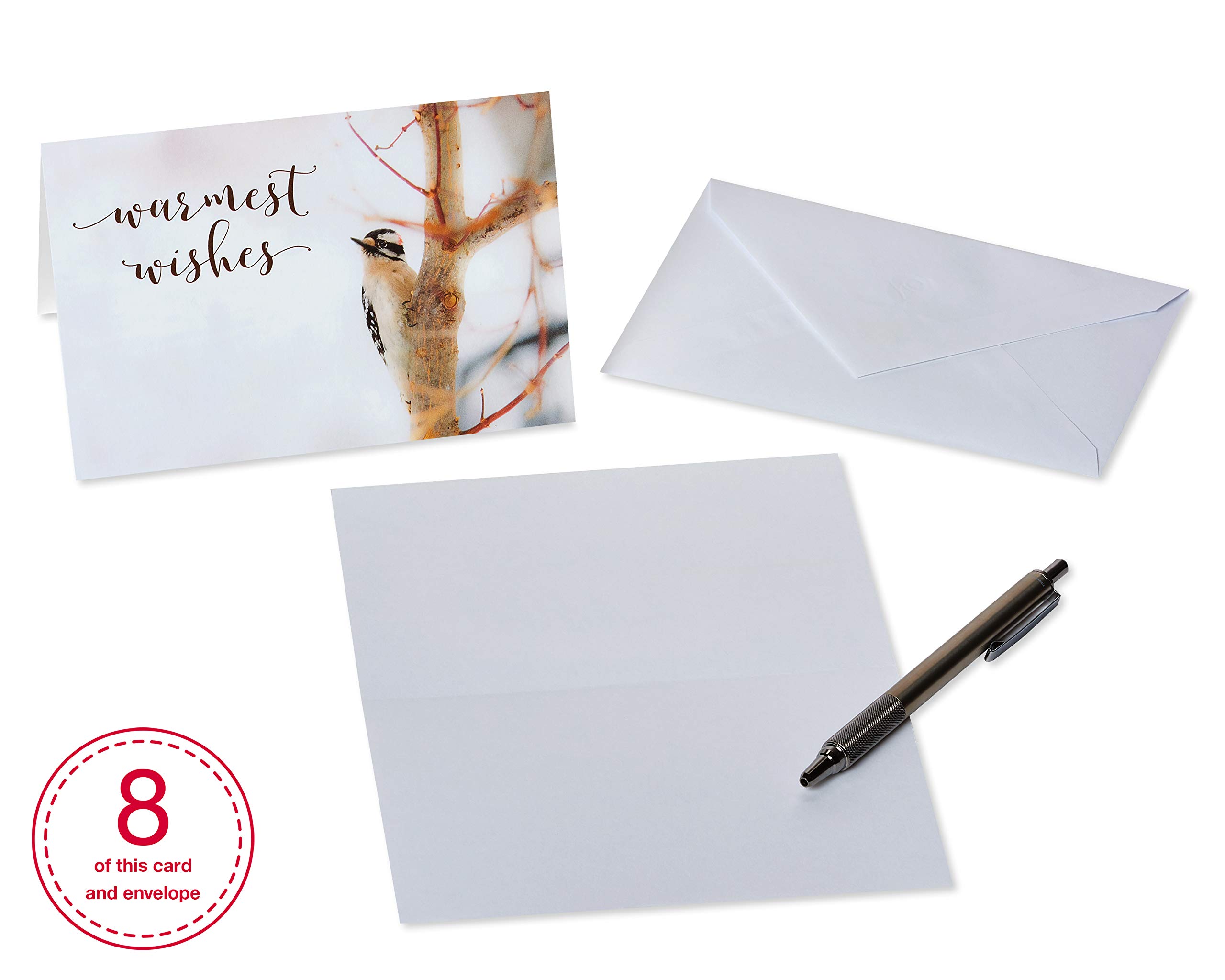 American Greetings Blank Holiday Cards with Envelopes, Winter Nature (48-Count) - Image 7