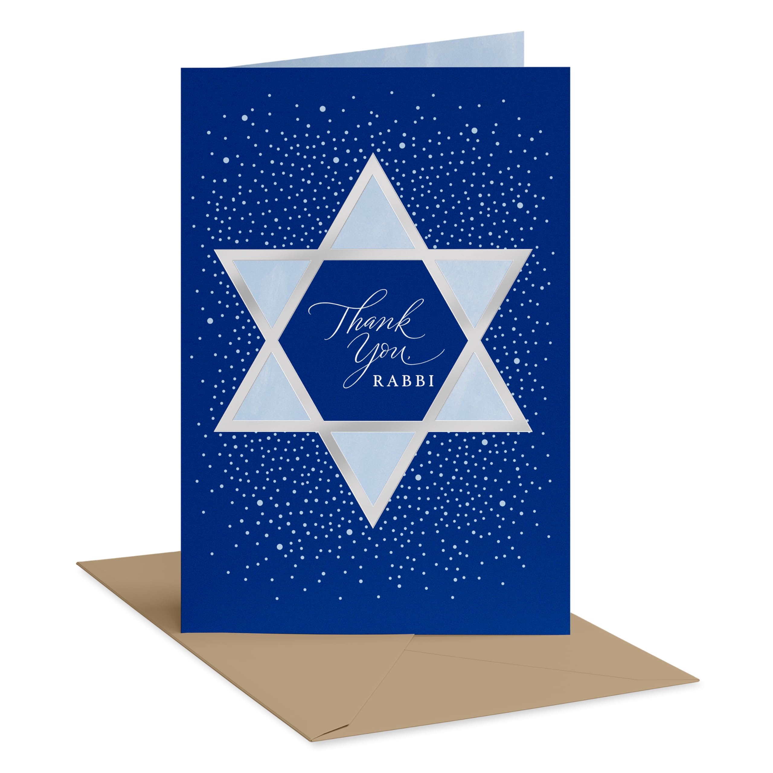 American Greetings Blank Thank You Card for Rabbi (Star of David)