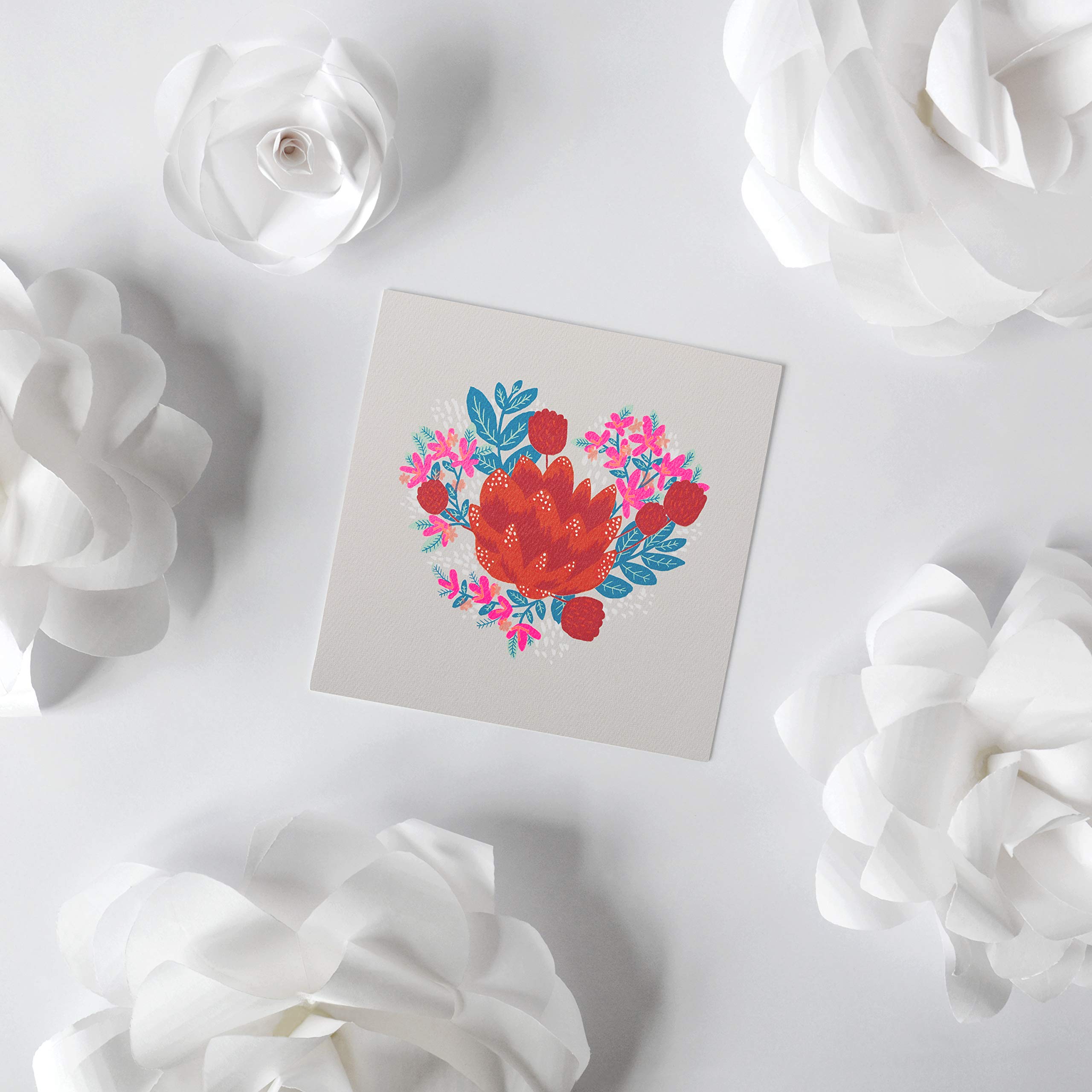 American Greetings Blank Valentines Day Card for Her (Floral) - Image 6