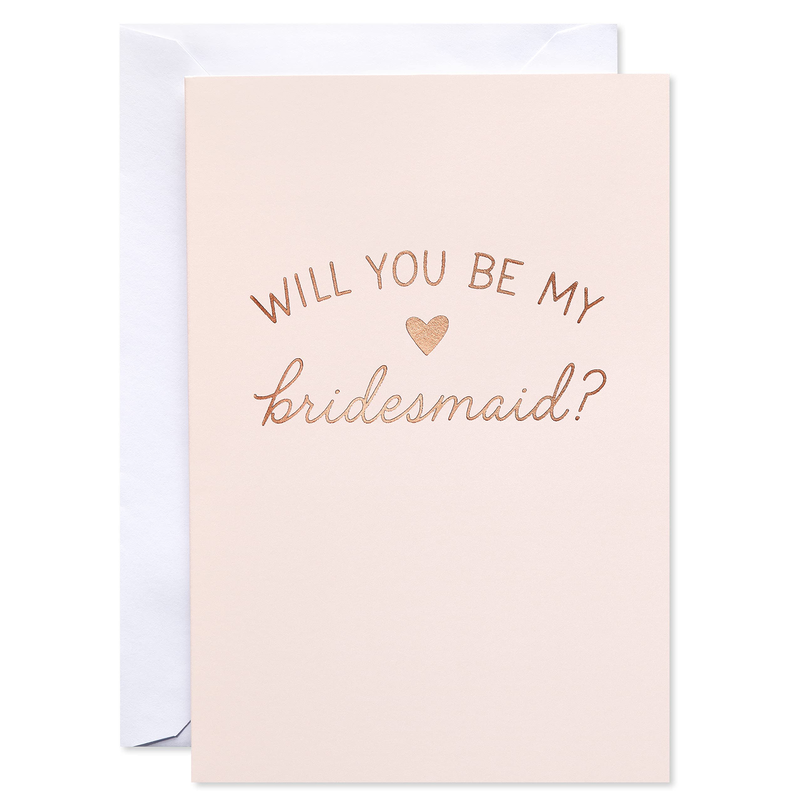 American Greetings Blank Will You Be My Bridesmaid Cards, Red Heart (8-Count) - Image 2