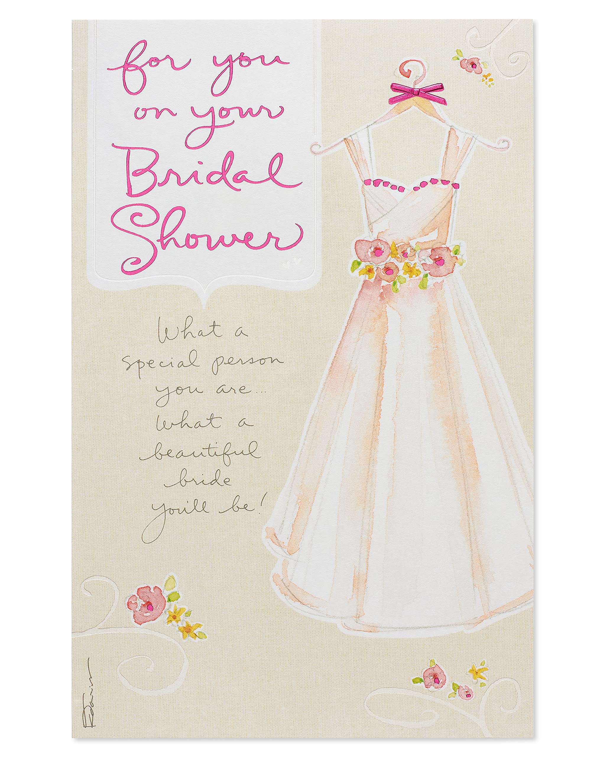 American Greetings Bridal Shower Card (Dress) - Image 4