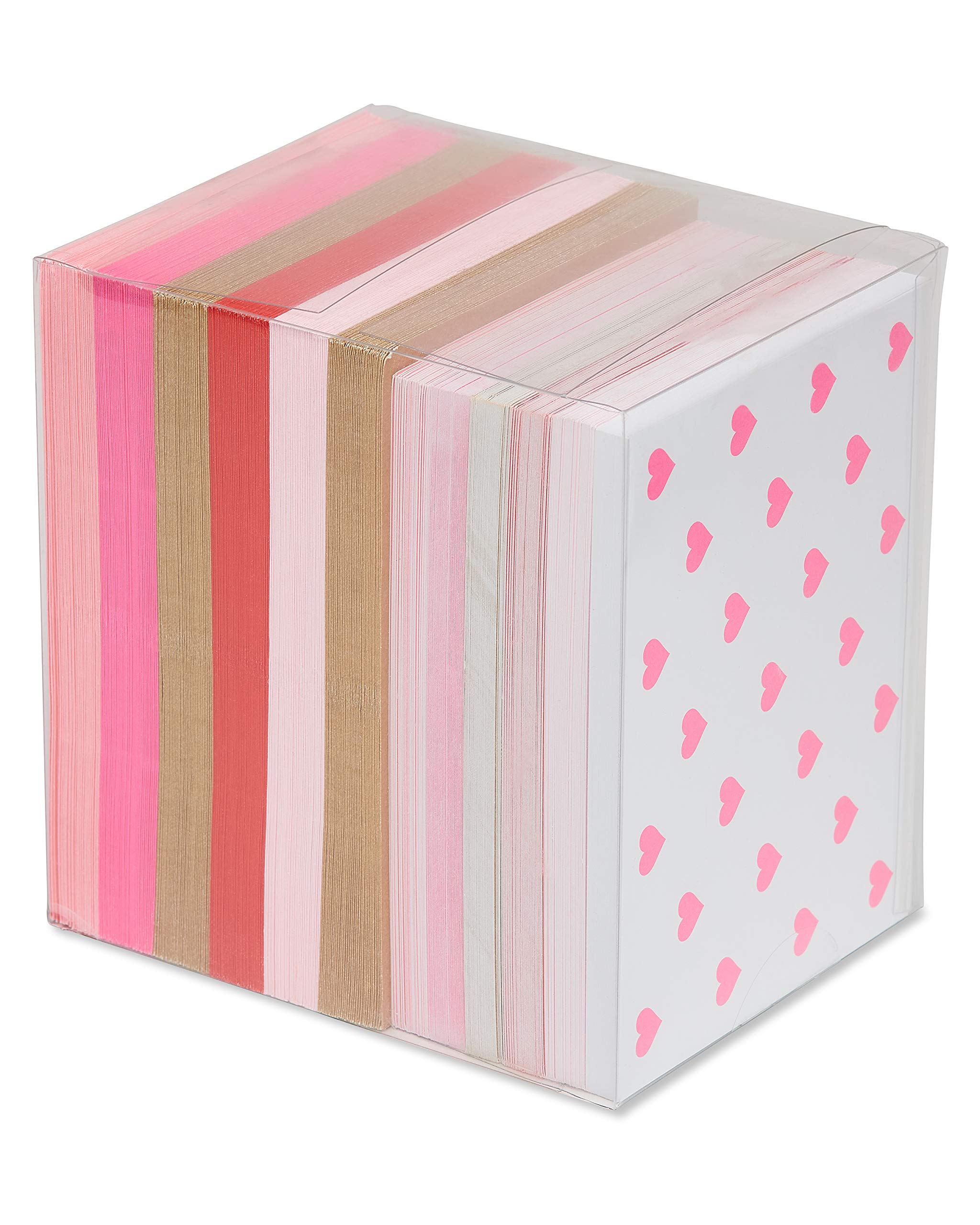 American Greetings Bulk Blank Note Cards with Envelopes, Pink Heart Stationery (200-Count) - Image 9