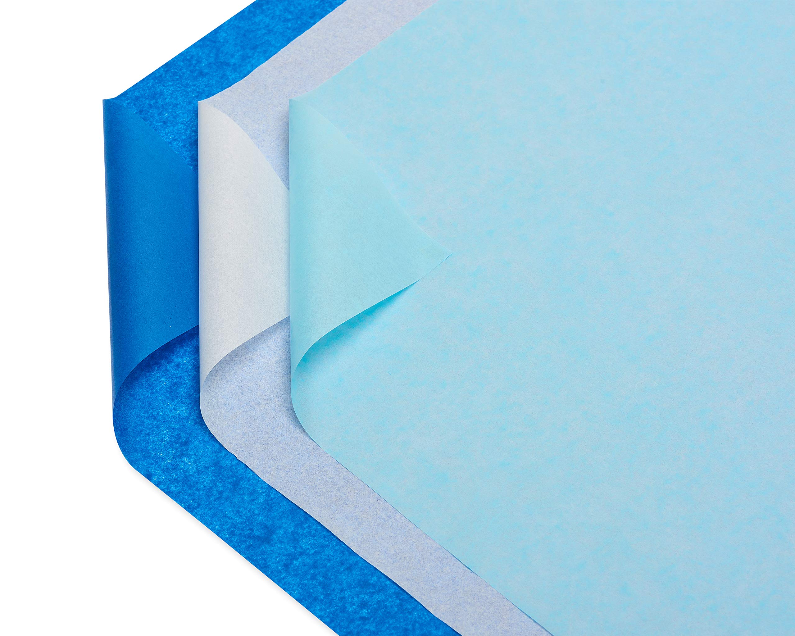 American Greetings Bulk Blue and White Tissue Paper (125 Sheets, 20" x 20") for Hanukkah, Christmas, Baby Shower, Birthday, All Occasions, Gift Bags, Boxes, Crafts, Paper Flowers, Pom Poms, and More - Image 5
