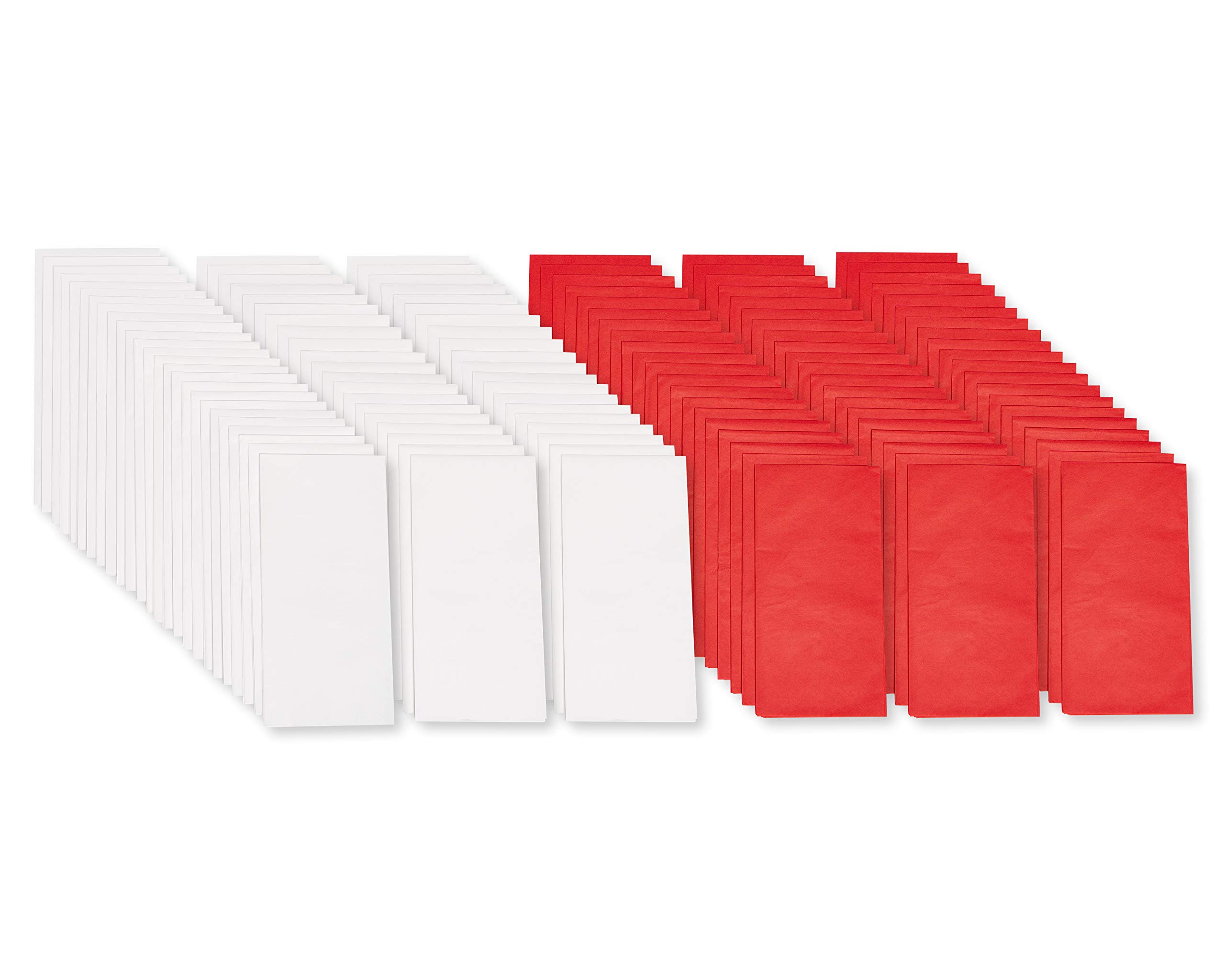 American Greetings Bulk Red and White Tissue Paper (125 Sheets, 20" x 20") for Valentine's Day, Christmas, Birthdays, All Occasions, Gift Bags, Boxes, Crafts, Paper Flowers, Pom Poms, and More - Image 3