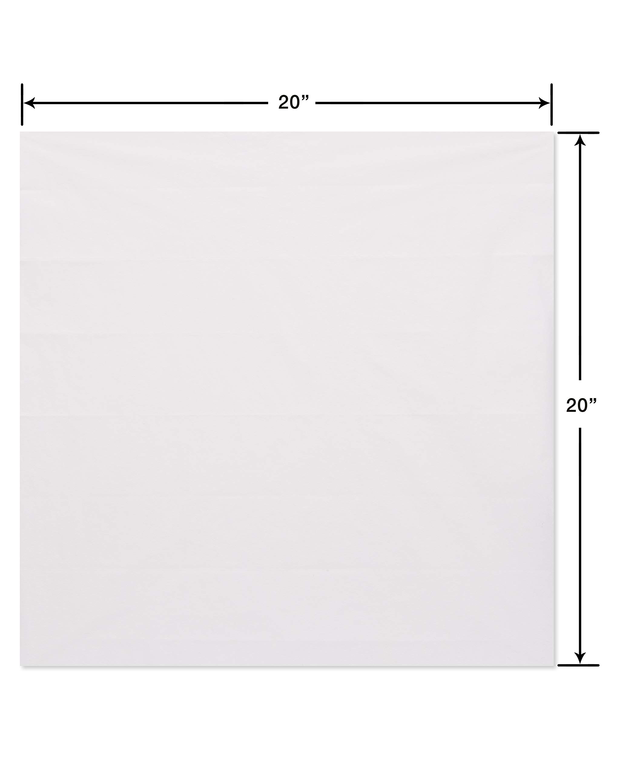 American Greetings Bulk White Tissue Paper (125 Sheets, 20" x 20") for Birthdays, All Occasions, Christmas, Valentine's Day, Gift Bags, Boxes, Gift Wrap, Crafts, Paper Flowers, Pom Poms, and More - Image 4