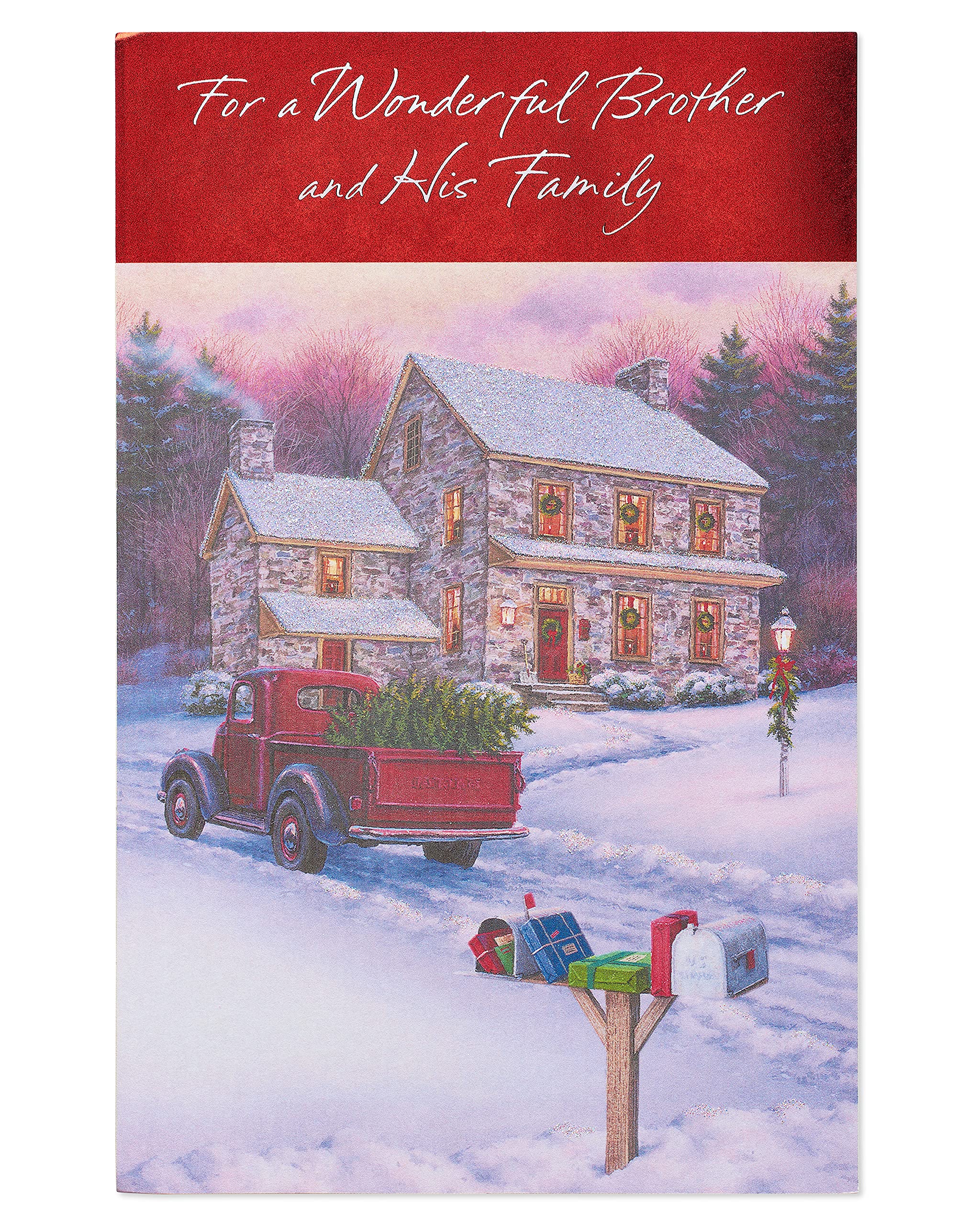 American Greetings Christmas Card for Brother and Family (Family Like Ours) - Image 4