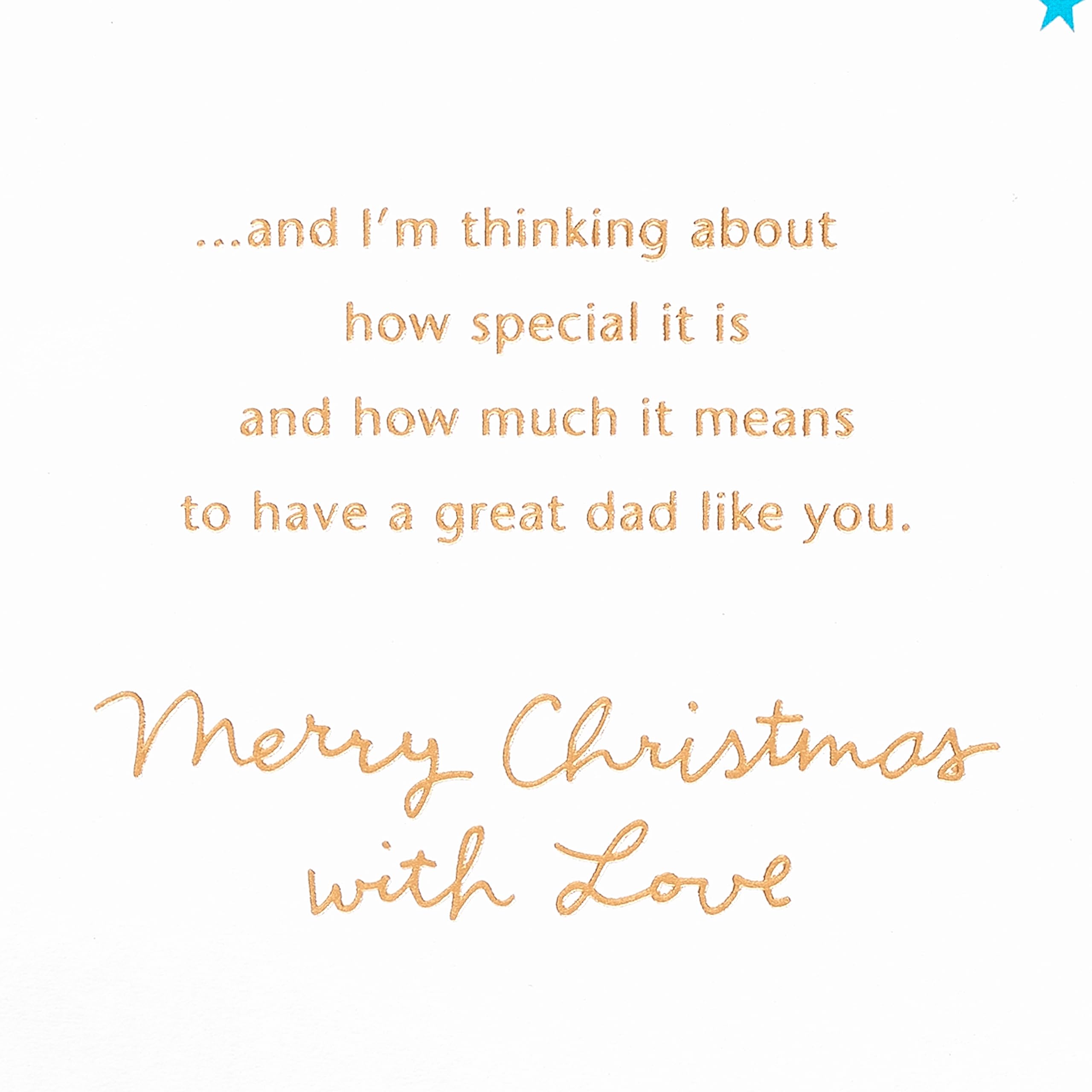 American Greetings Christmas Card for Dad, Reindeer and Winter Scene Holiday Greeting for Father (Family and Love) - Image 3
