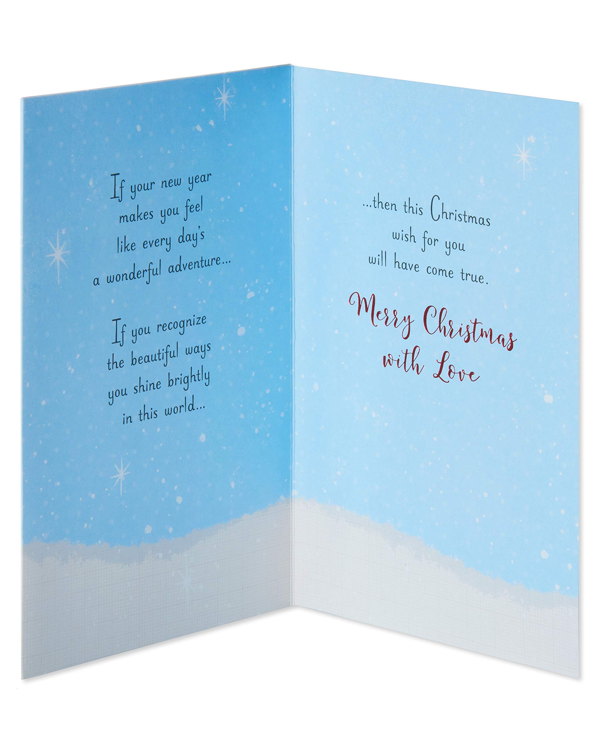 American Greetings Christmas Card for Granddaughter (Beautiful Ways You Shine) - Image 2