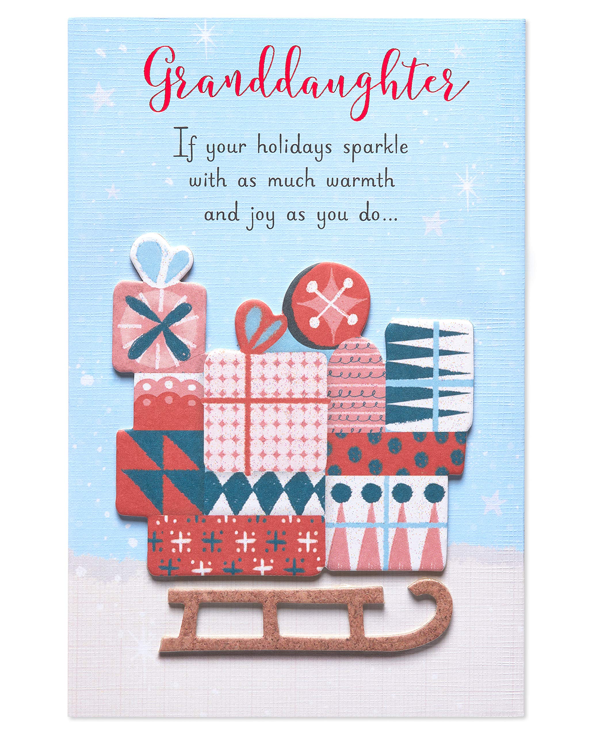 American Greetings Christmas Card for Granddaughter (Beautiful Ways You Shine) - Image 4