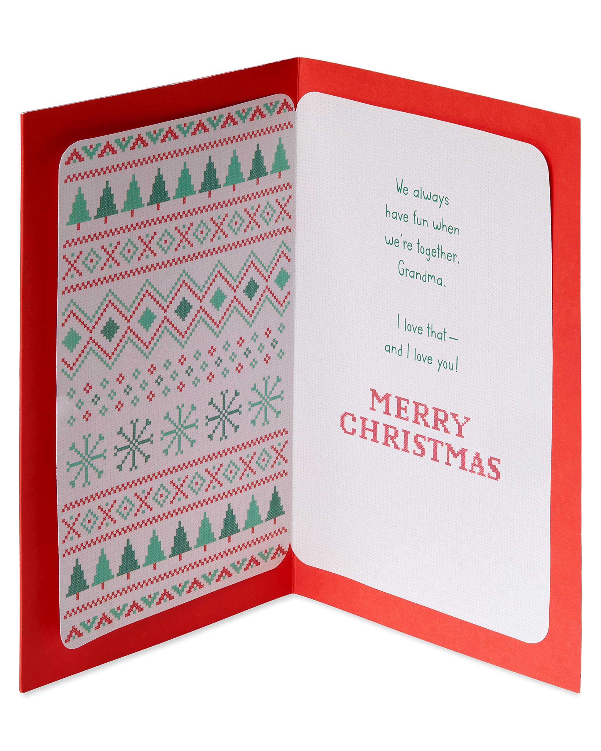 American Greetings Christmas Card for Grandma (We Always Have Fun) - Image 2