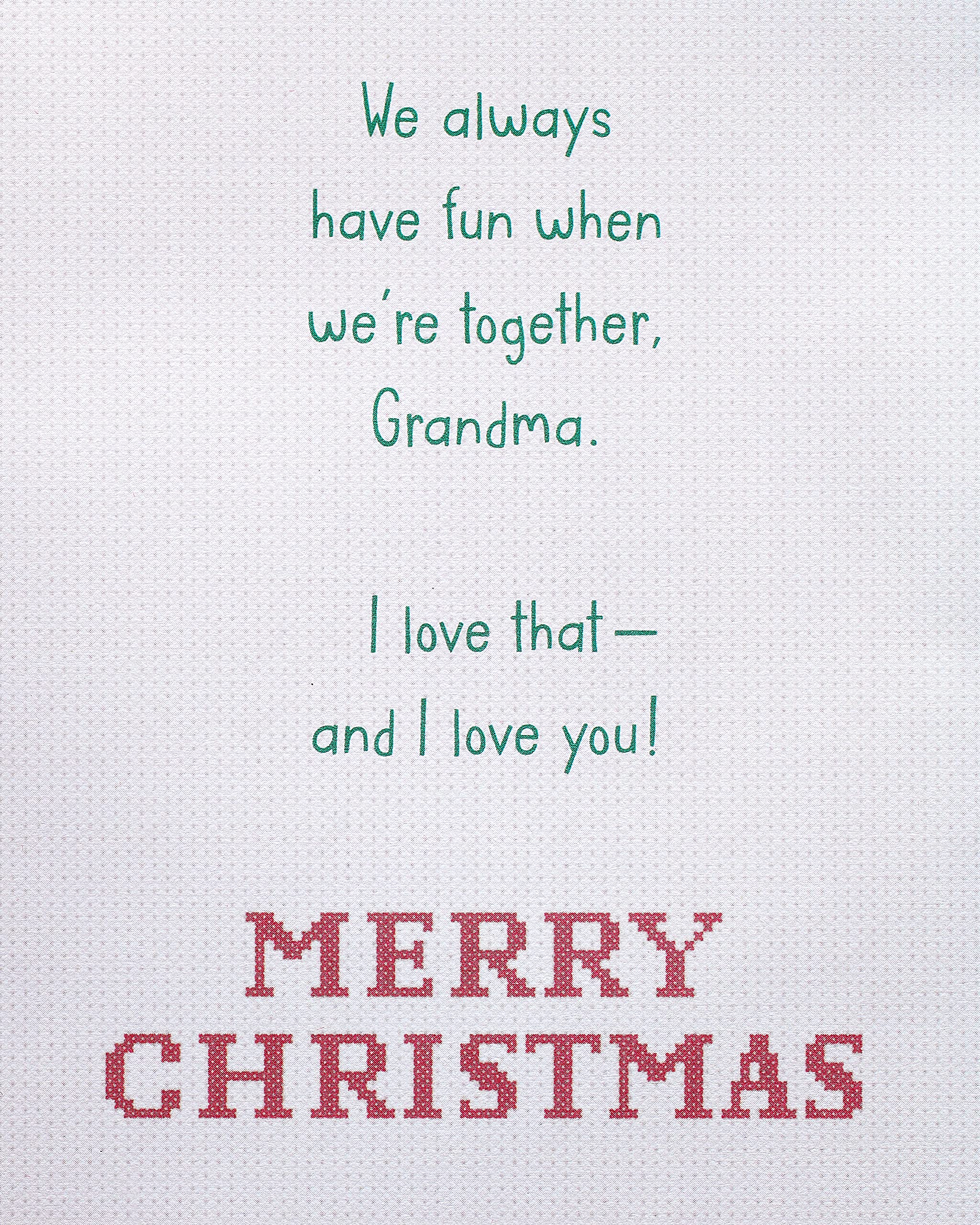 American Greetings Christmas Card for Grandma (We Always Have Fun) - Image 3