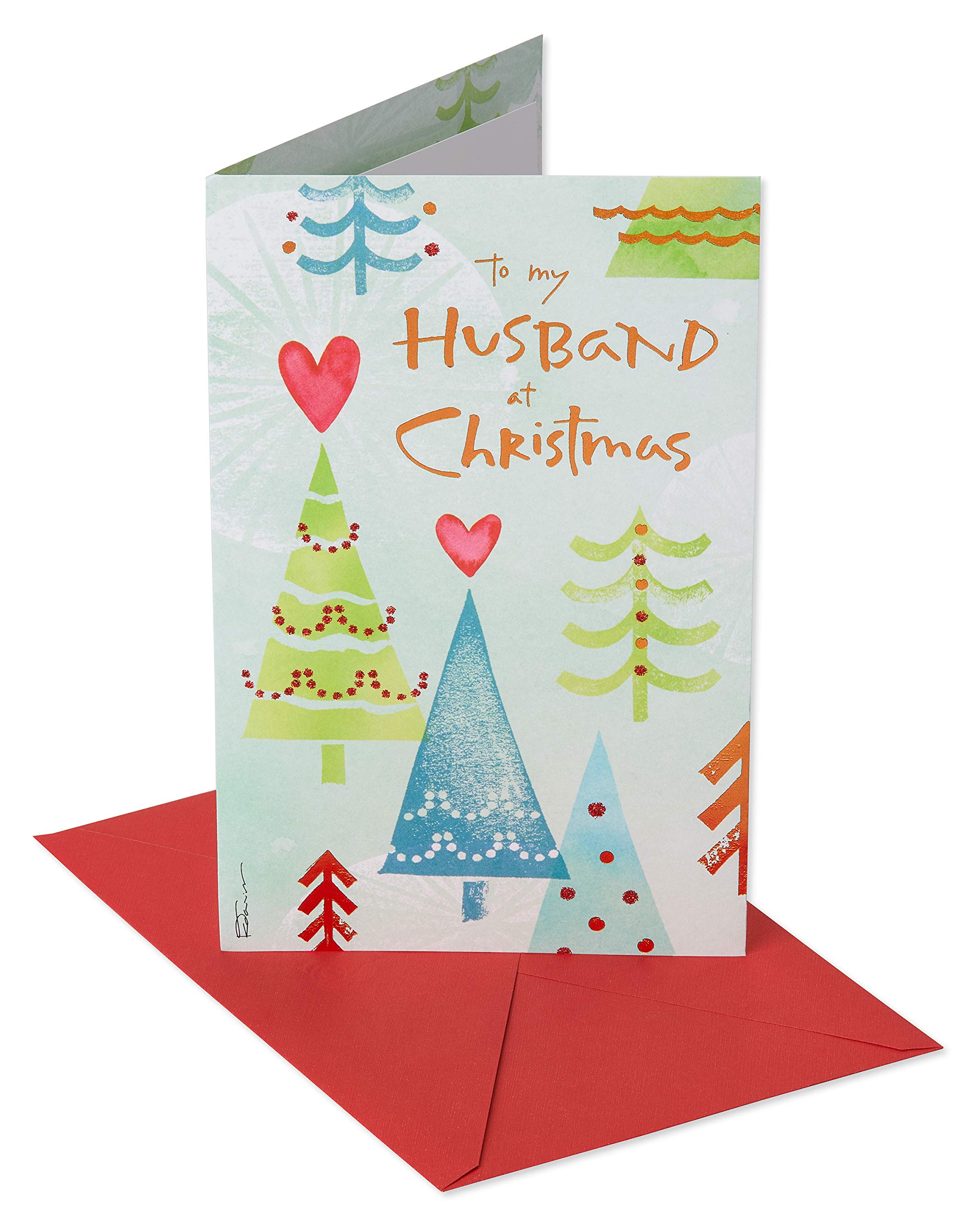 American Greetings Christmas Card for Husband, Romantic Holiday Greeting for Spouse (I Treasure You)