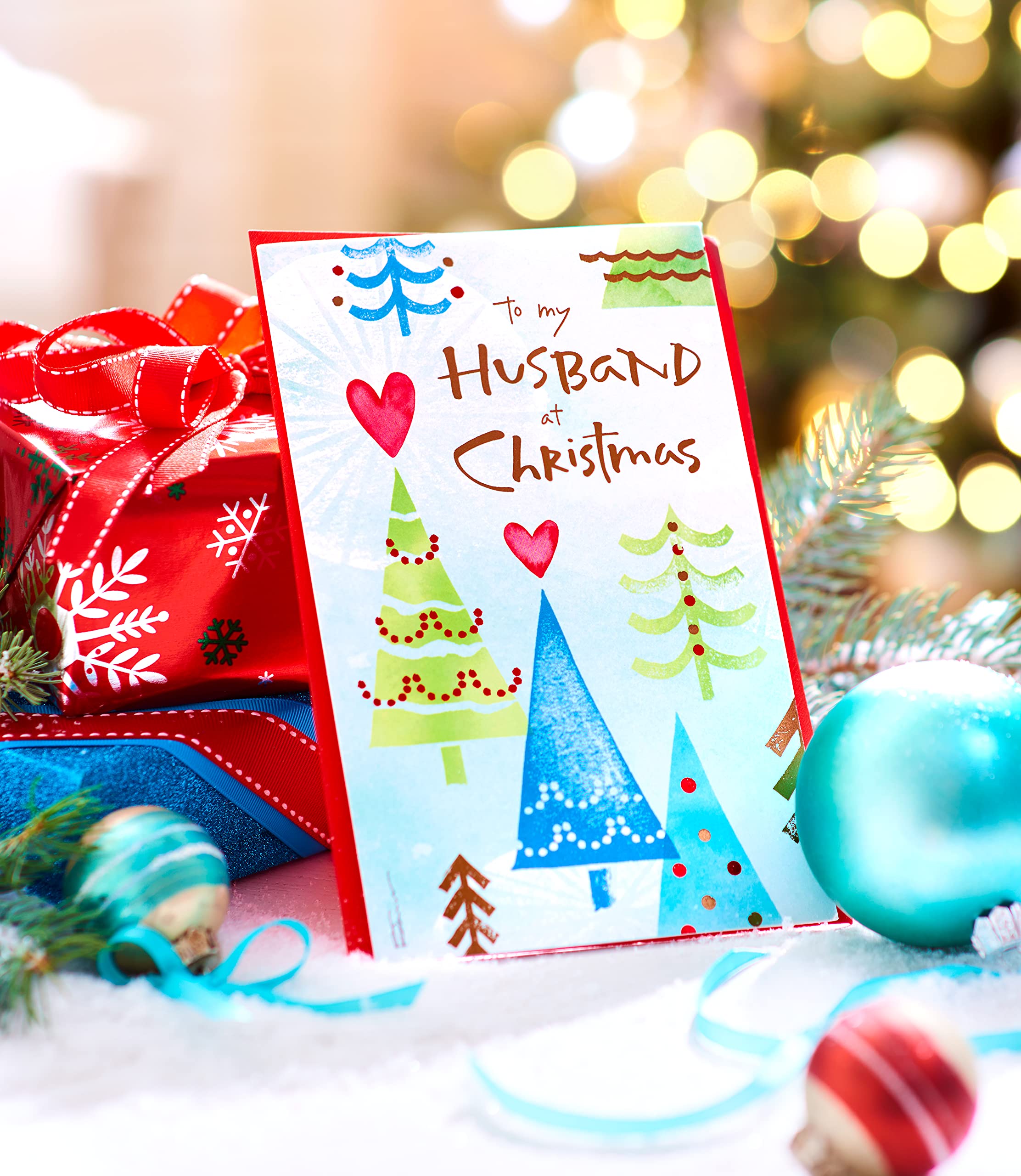 American Greetings Christmas Card for Husband, Romantic Holiday Greeting for Spouse (I Treasure You) - Image 6