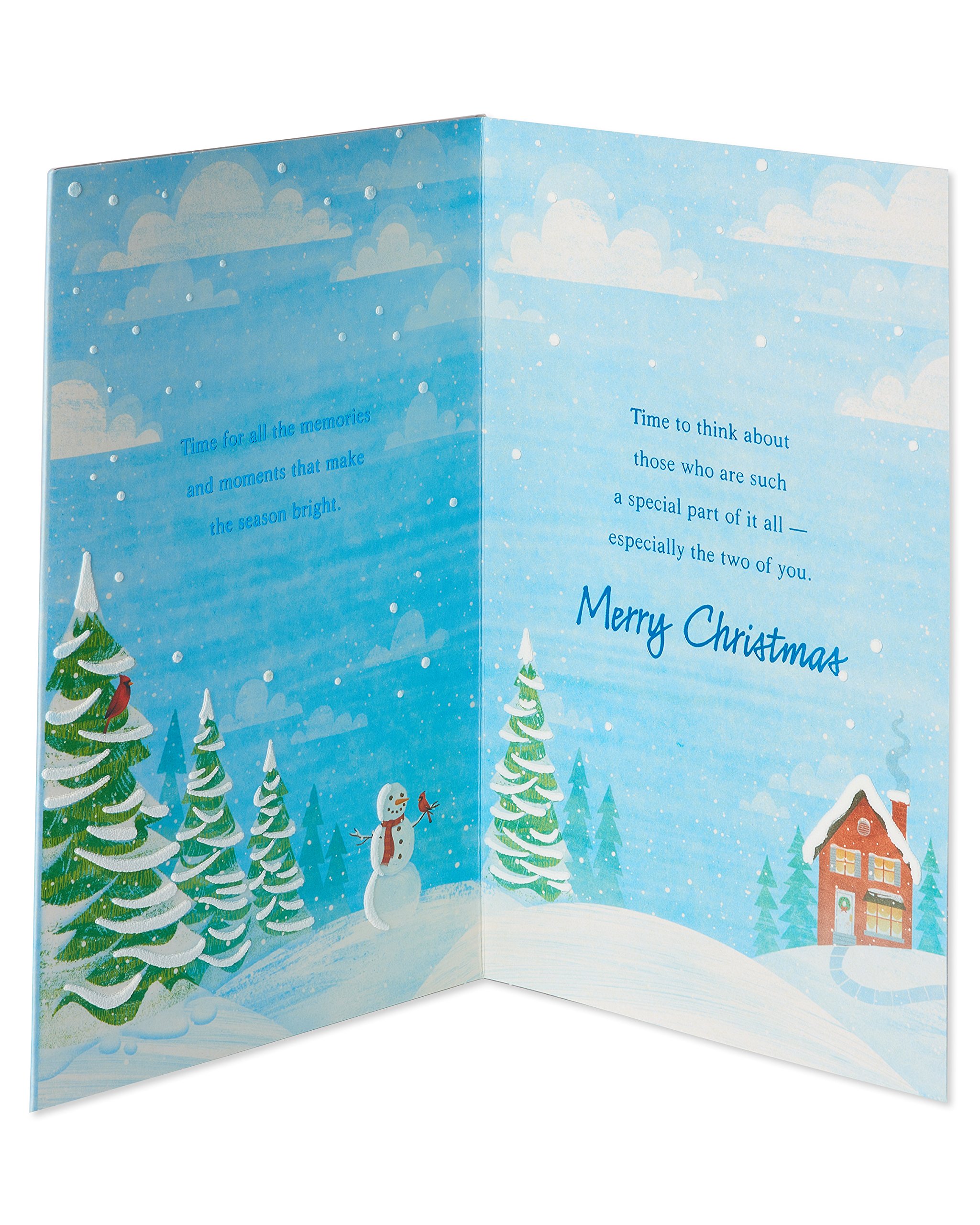 American Greetings Christmas Card for Mom and Dad, Sentimental Holiday Greeting for Parents (Love and Laughter) - Image 2