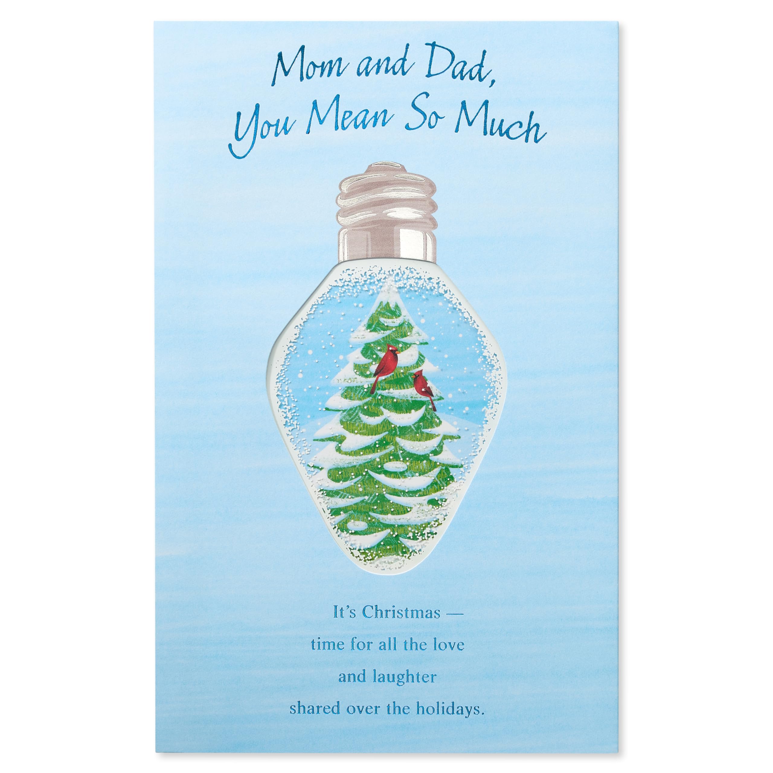 American Greetings Christmas Card for Mom and Dad, Sentimental Holiday Greeting for Parents (Love and Laughter) - Image 5