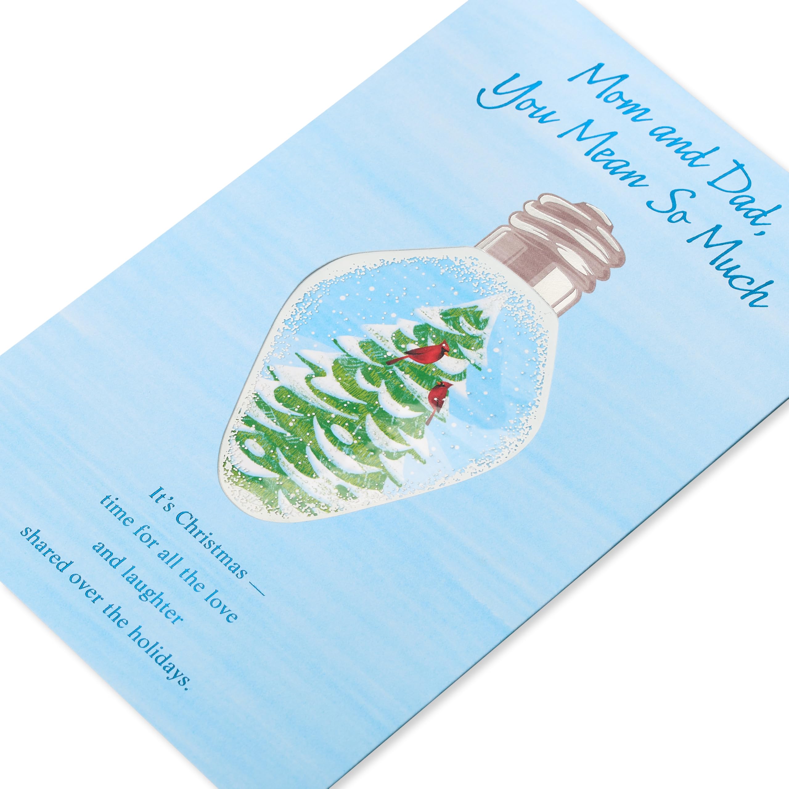 American Greetings Christmas Card for Mom and Dad, Sentimental Holiday Greeting for Parents (Love and Laughter) - Image 6
