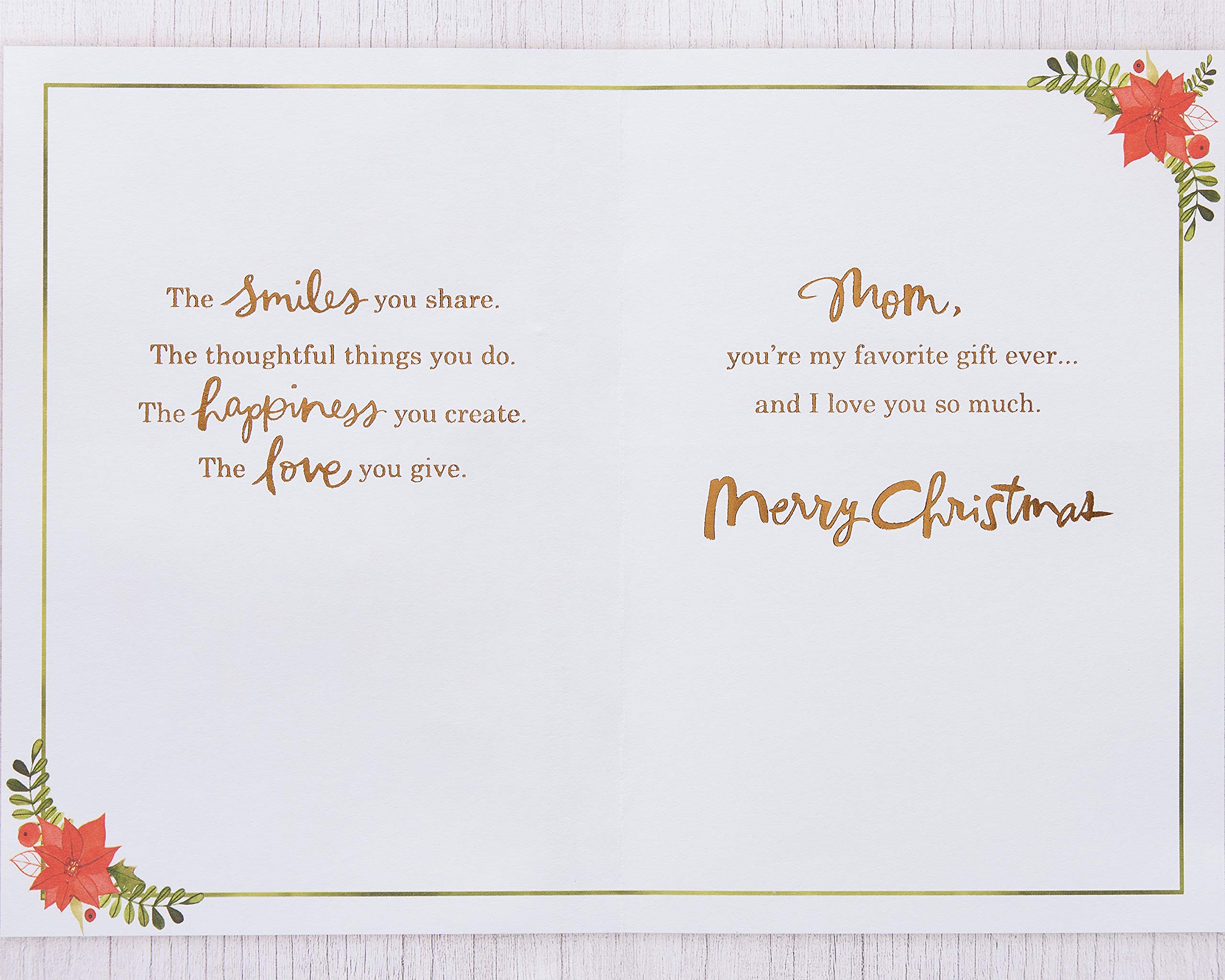 American Greetings Christmas Card for Mom (You're My Favorite Gift) - Image 3