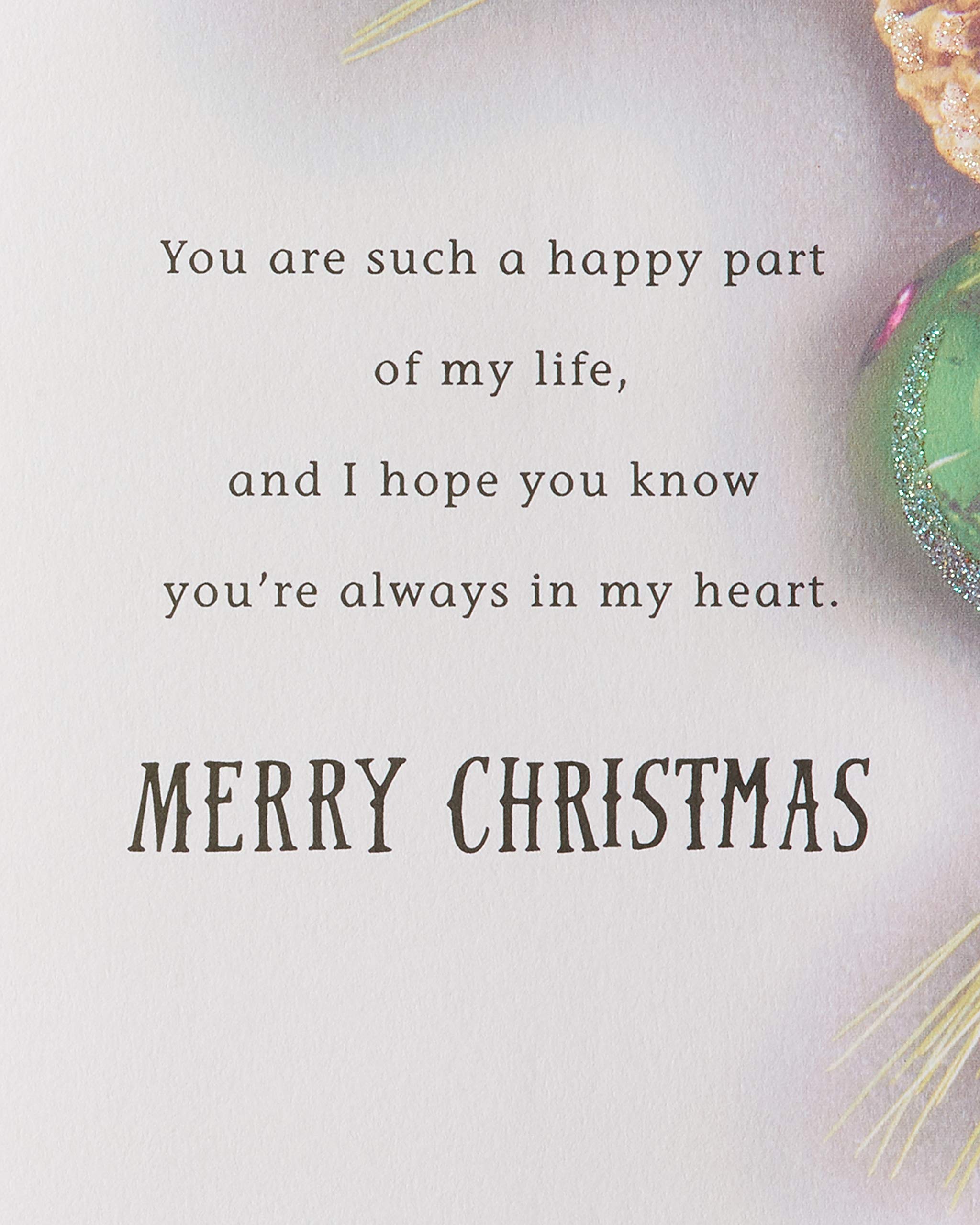 American Greetings Christmas Card for Someone Special, Festive Ornaments and Pine Branches Holiday Greeting for Friend (Special To Me) - Image 4