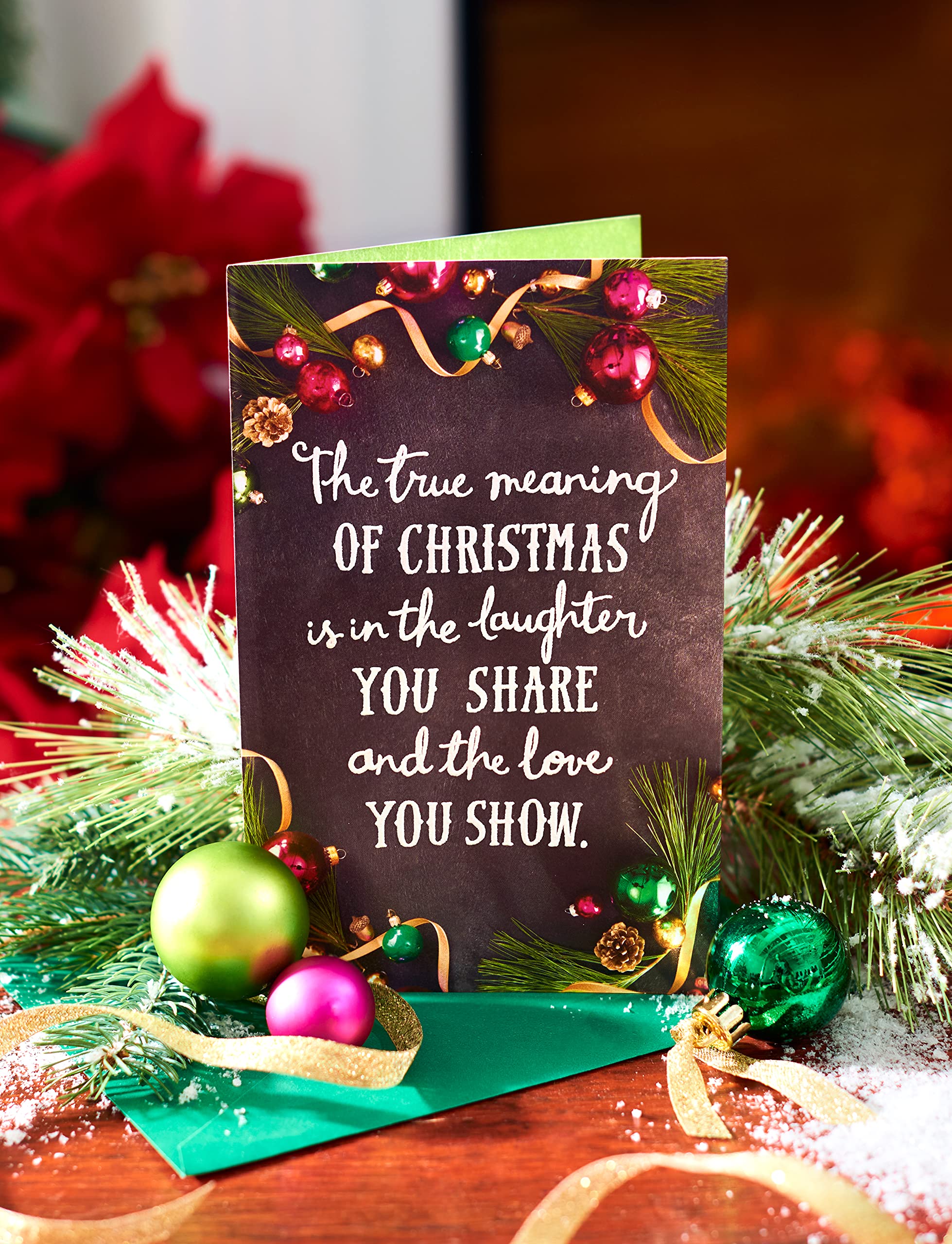 American Greetings Christmas Card for Someone Special, Festive Ornaments and Pine Branches Holiday Greeting for Friend (Special To Me) - Image 5