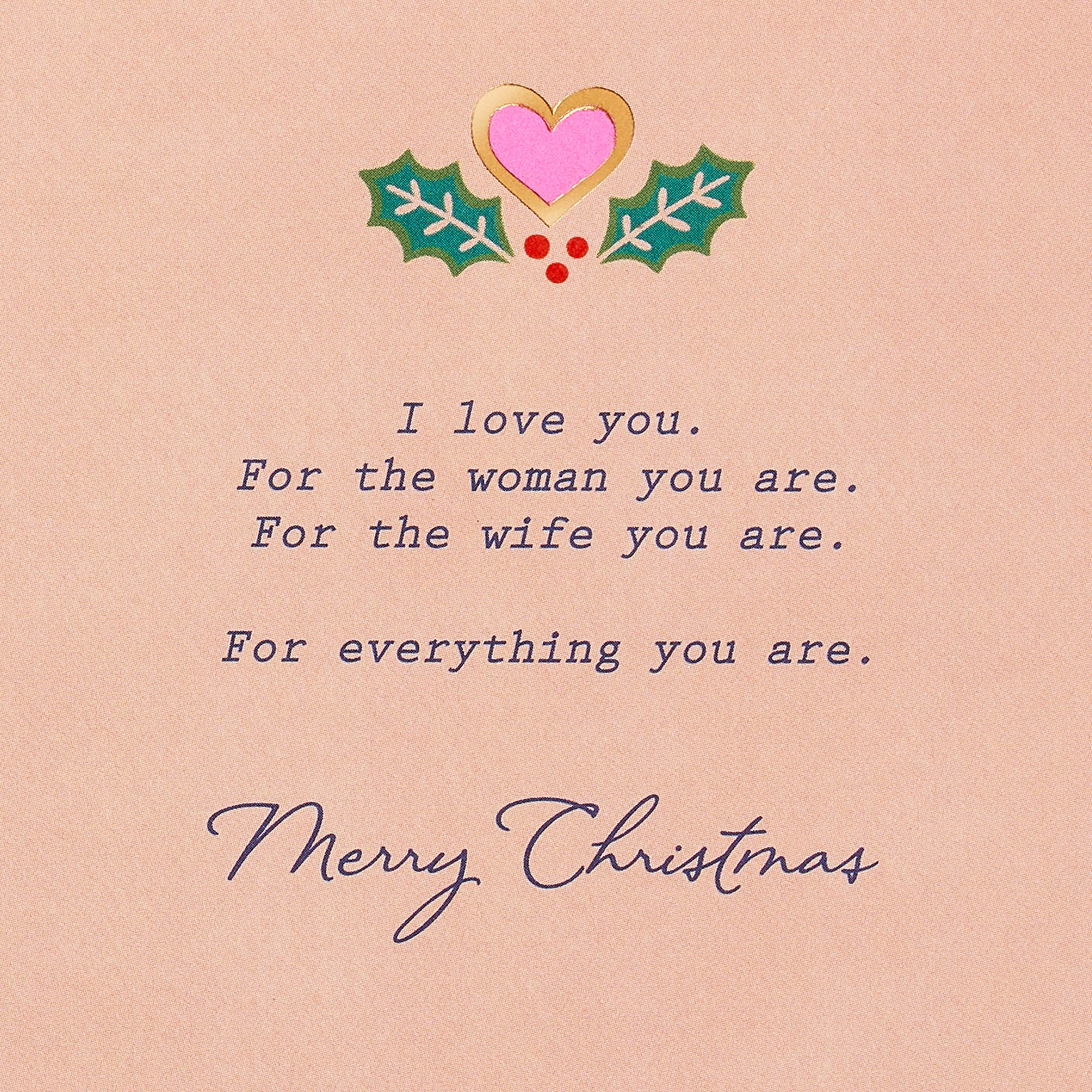 American Greetings Christmas Card for Wife (Everything You Are) - Image 3