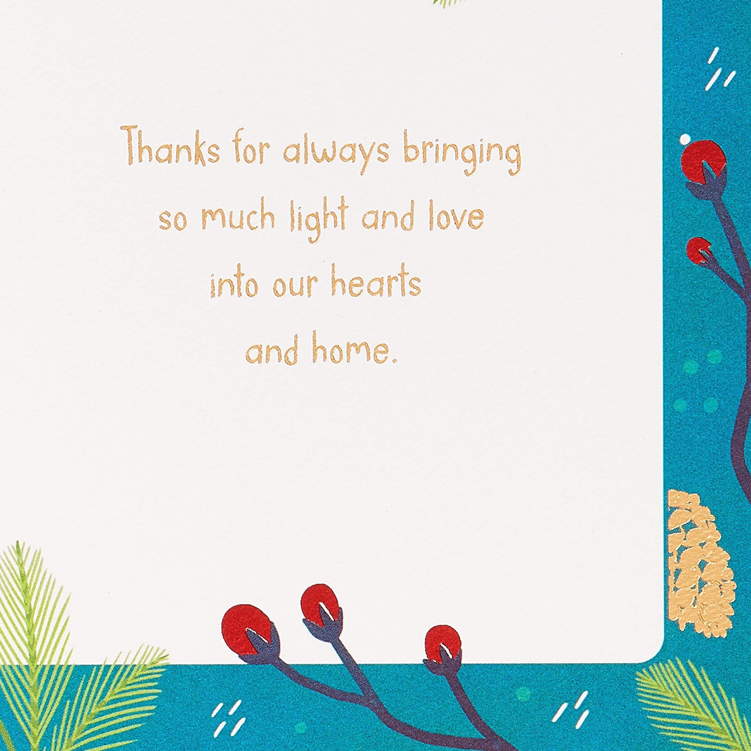 American Greetings Christmas Card (Light and Love) - Image 4