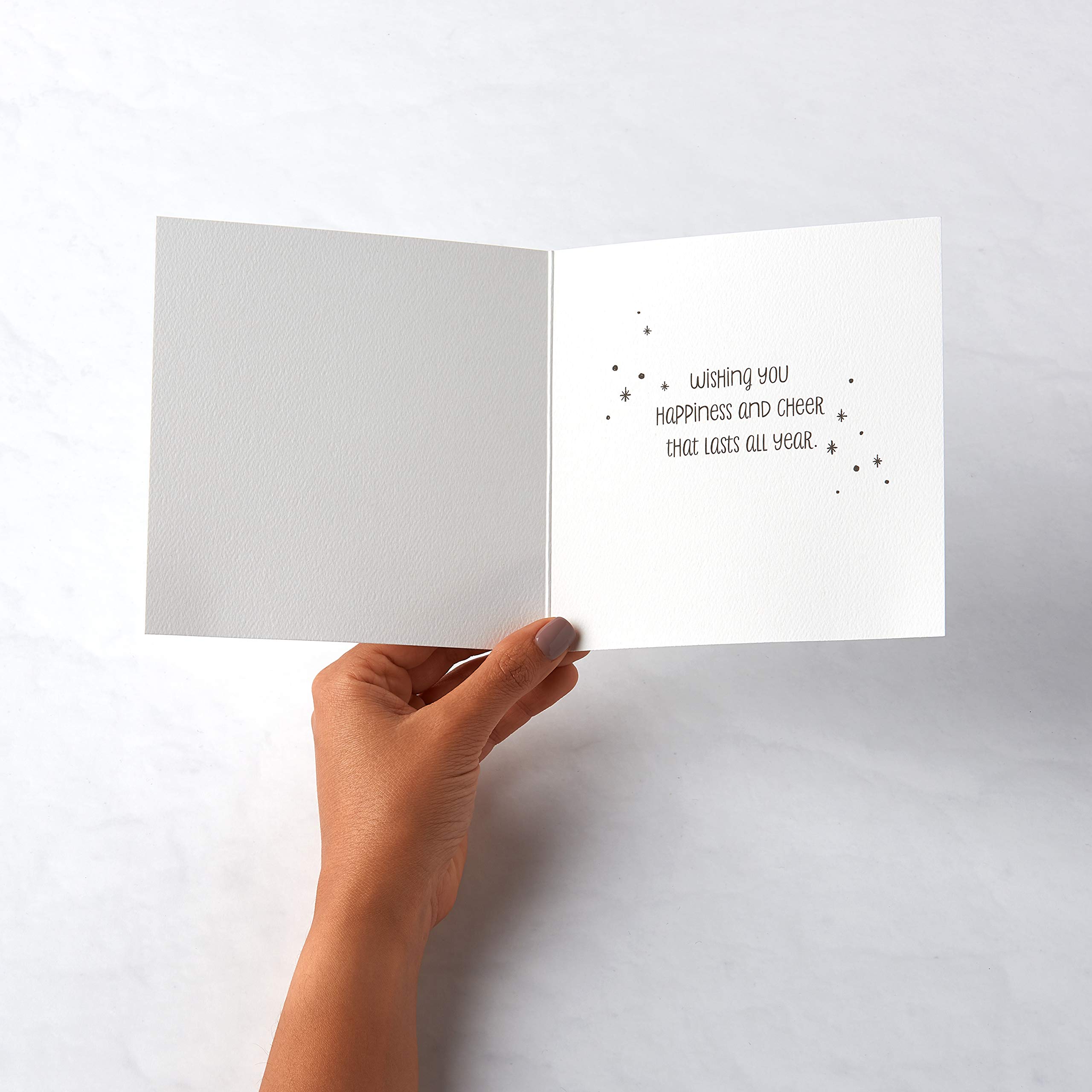 American Greetings Christmas Cards, Happiness and Cheer (6-Count) - Image 3