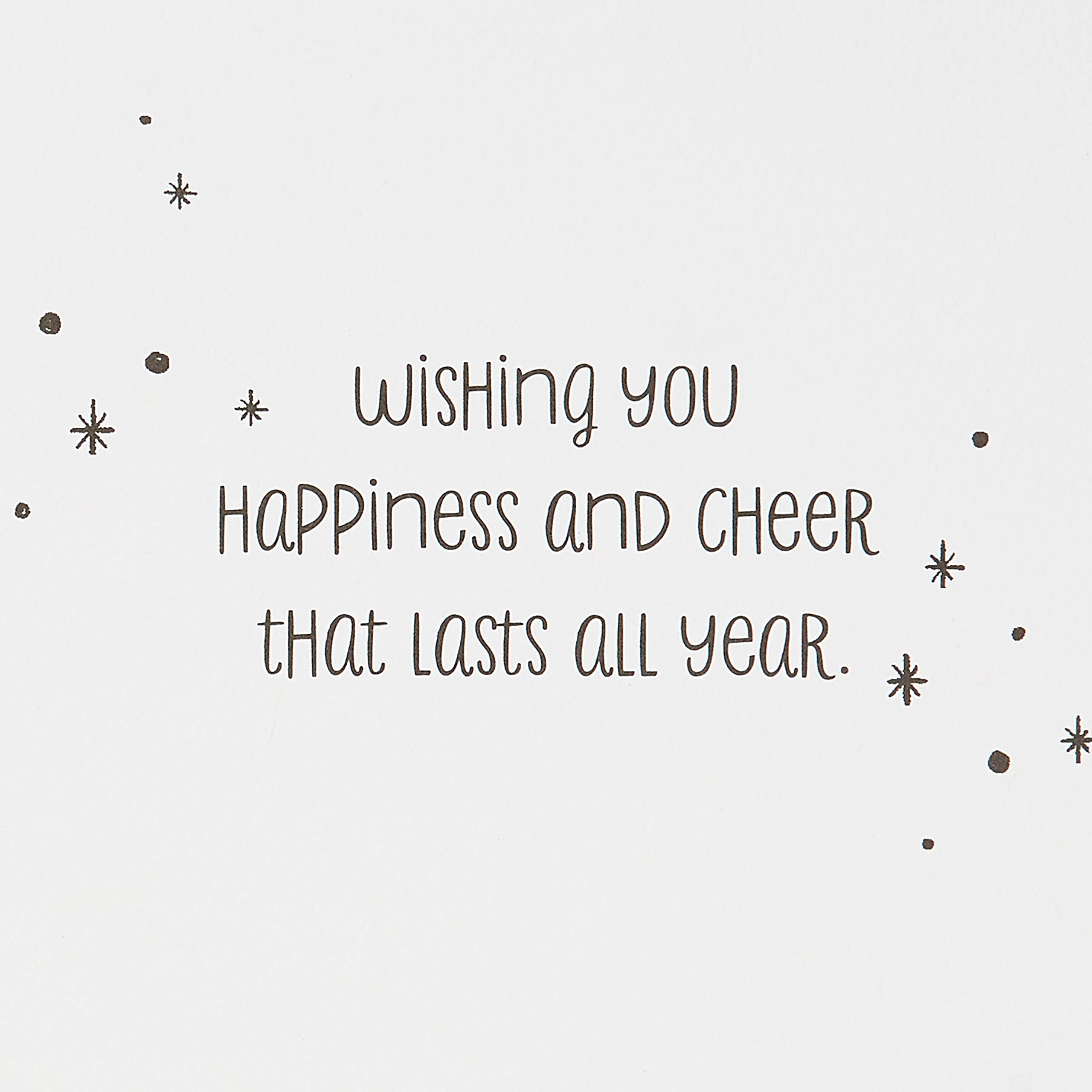 American Greetings Christmas Cards, Happiness and Cheer (6-Count) - Image 4
