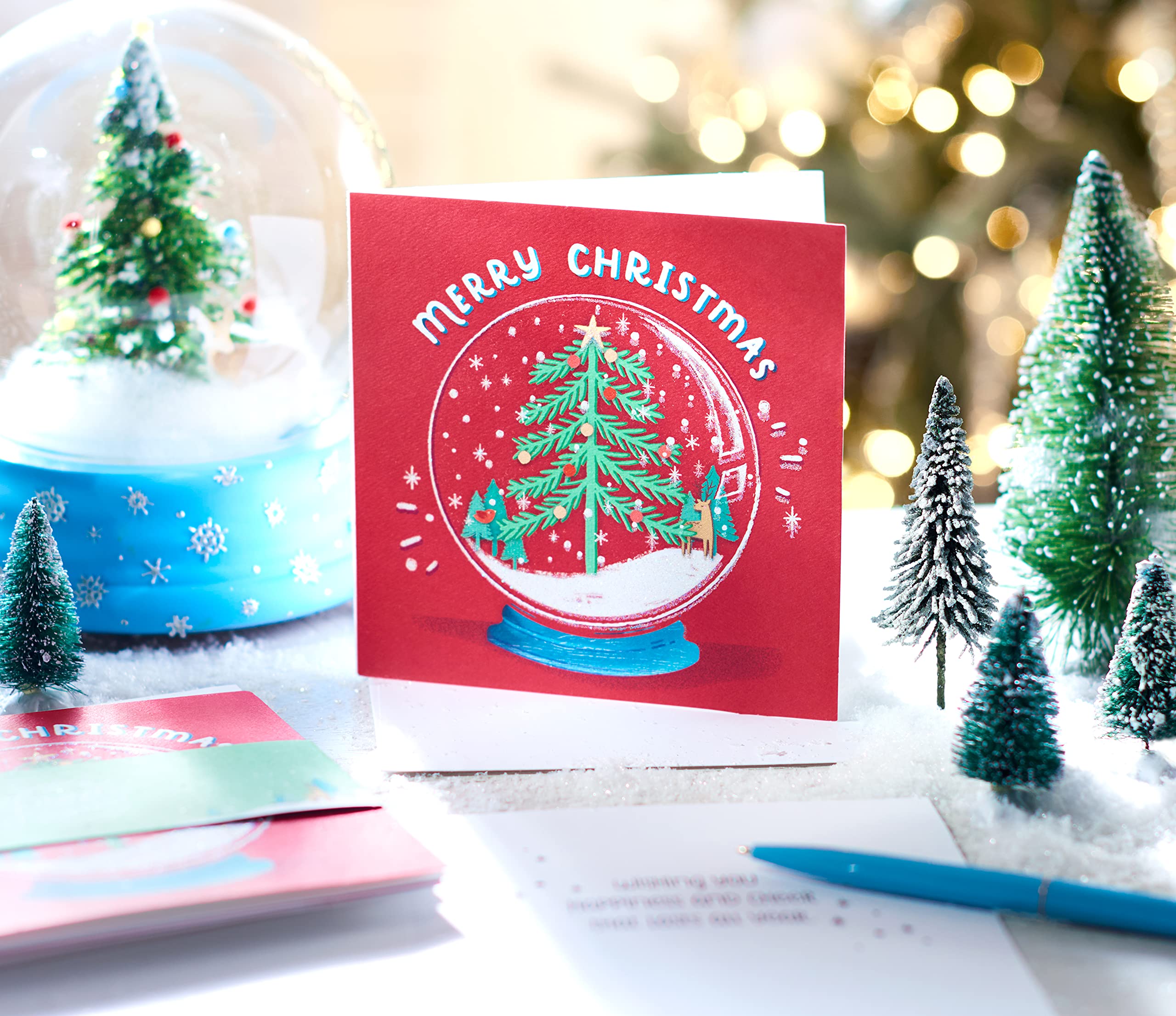American Greetings Christmas Cards, Happiness and Cheer (6-Count) - Image 5