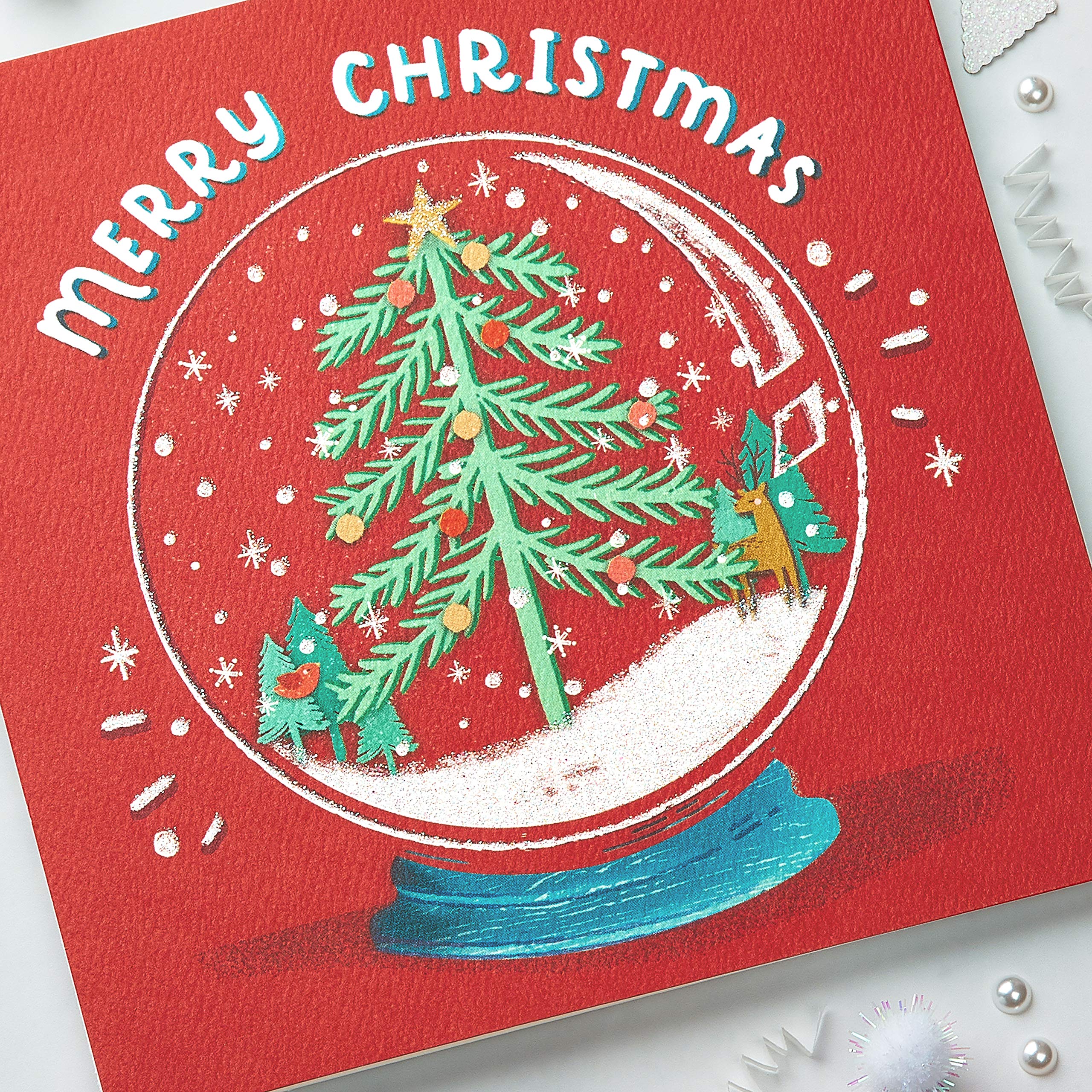American Greetings Christmas Cards, Happiness and Cheer (6-Count) - Image 6
