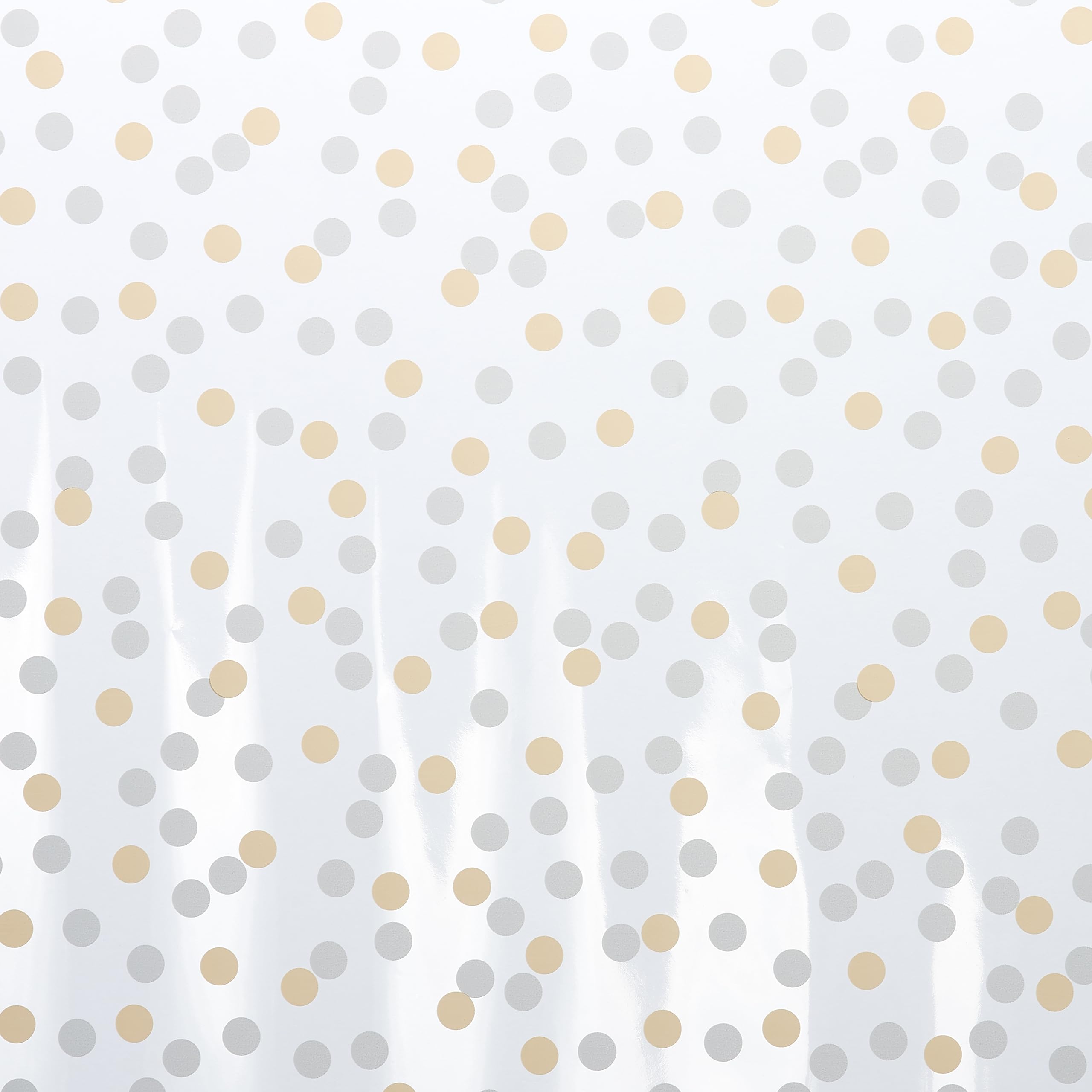 American Greetings Christmas Cellophane Wrap Rolls for Cookie Trays, Gift Baskets, or Presents, Plastic Gift Wrap Film (75 sq. ft., 3 Rolls-30 in. x 10 ft.) Clear, Red Stripes, Silver Gold Polka Dots - Image 2