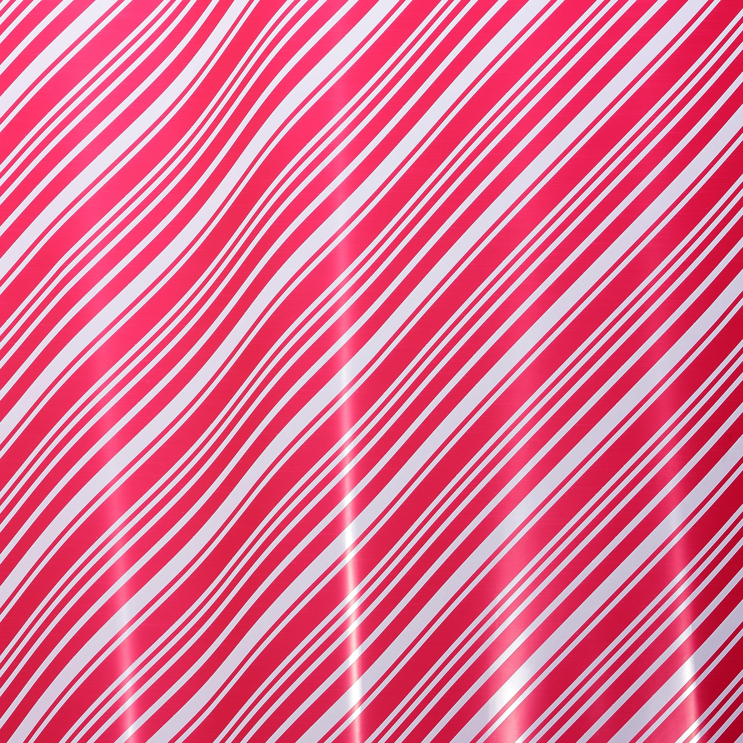 American Greetings Christmas Cellophane Wrap Rolls for Cookie Trays, Gift Baskets, or Presents, Plastic Gift Wrap Film (75 sq. ft., 3 Rolls-30 in. x 10 ft.) Clear, Red Stripes, Silver Gold Polka Dots - Image 3