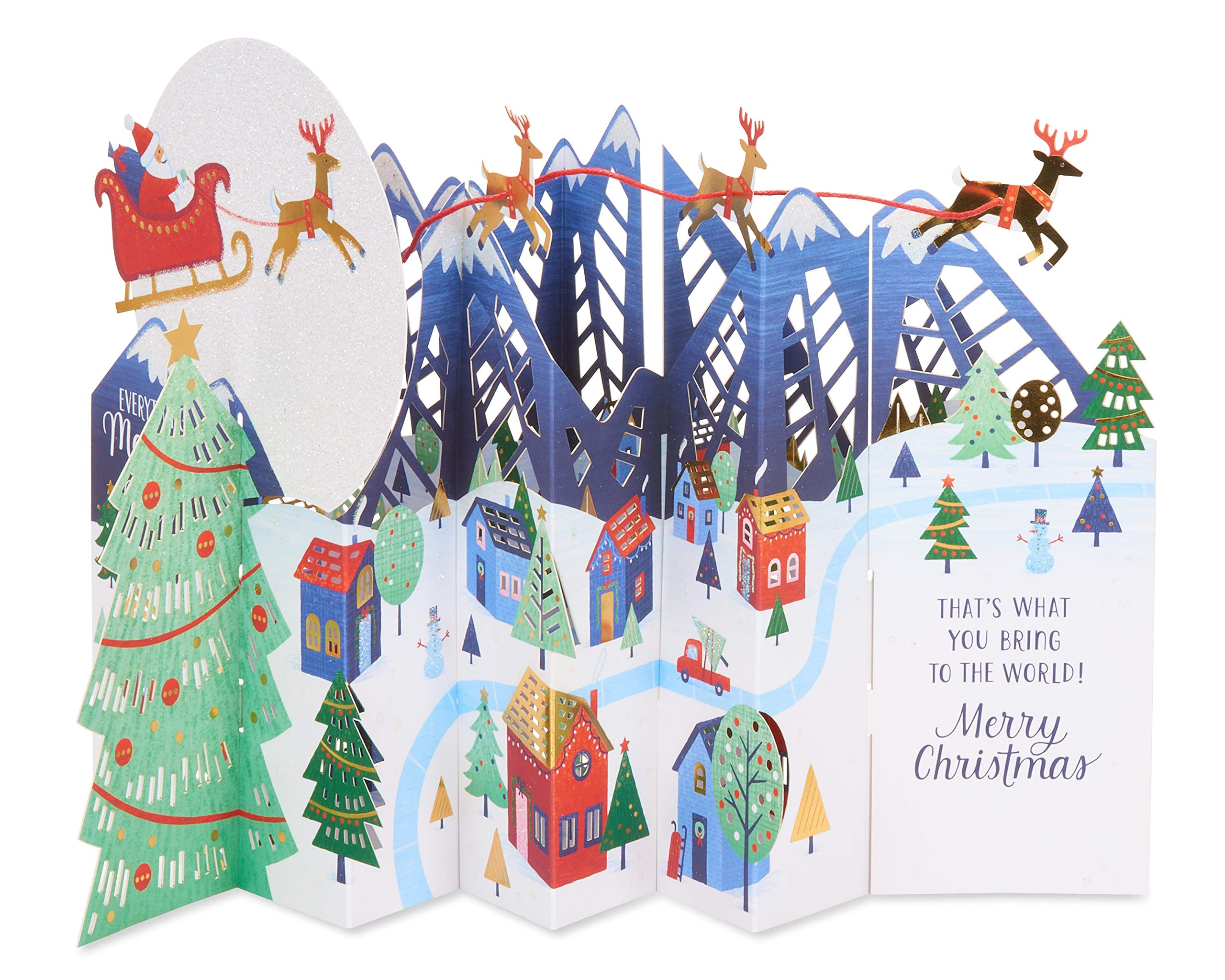 American Greetings Christmas Pop-Up Card (Santa) - Image 3