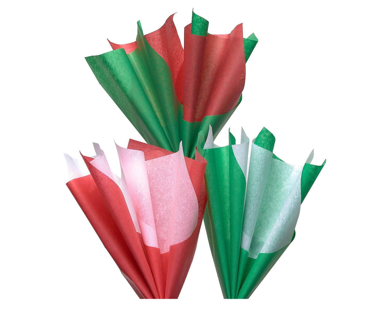 American Greetings Christmas Tissue Paper Bulk, 125 Sheets (Green, Red, White, 20" x 20") for Birthdays, All Occasions, Gift Bags, Boxes, Gift Wrap, Christmas Crafts, Paper Flowers, Pom Poms, and More - Image 2