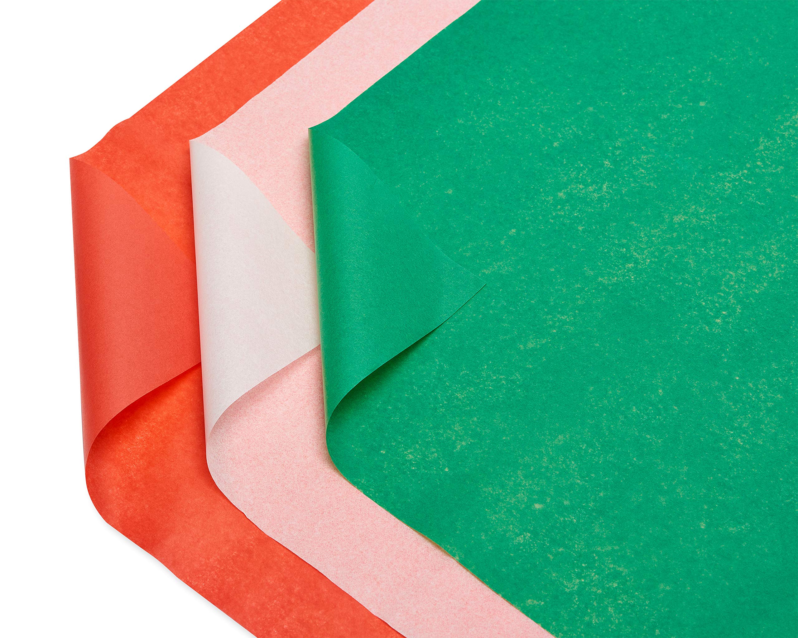 American Greetings Christmas Tissue Paper Bulk, 125 Sheets (Green, Red, White, 20" x 20") for Birthdays, All Occasions, Gift Bags, Boxes, Gift Wrap, Christmas Crafts, Paper Flowers, Pom Poms, and More - Image 3
