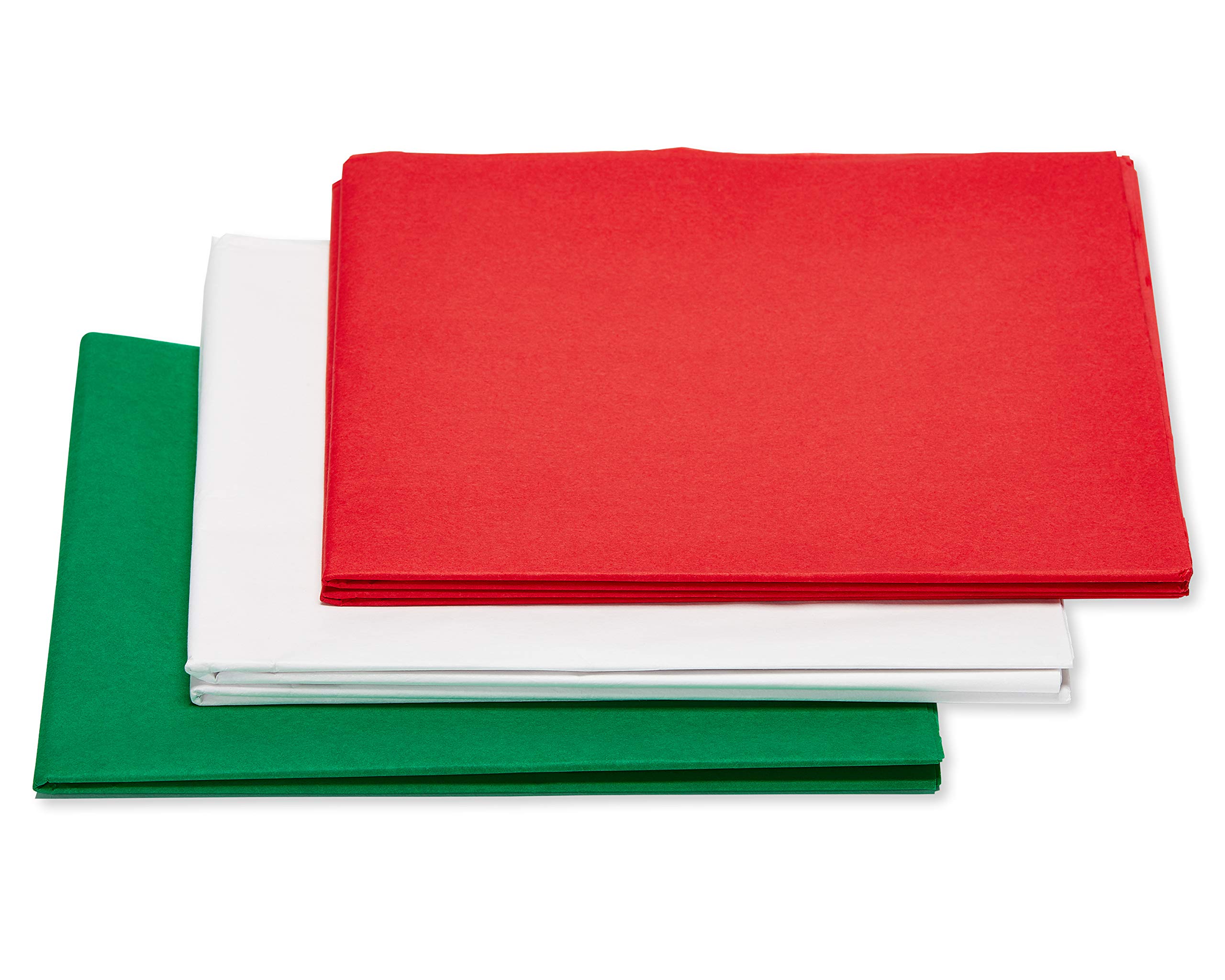 American Greetings Christmas Tissue Paper Bulk, 125 Sheets (Green, Red, White, 20" x 20") for Birthdays, All Occasions, Gift Bags, Boxes, Gift Wrap, Christmas Crafts, Paper Flowers, Pom Poms, and More - Image 5