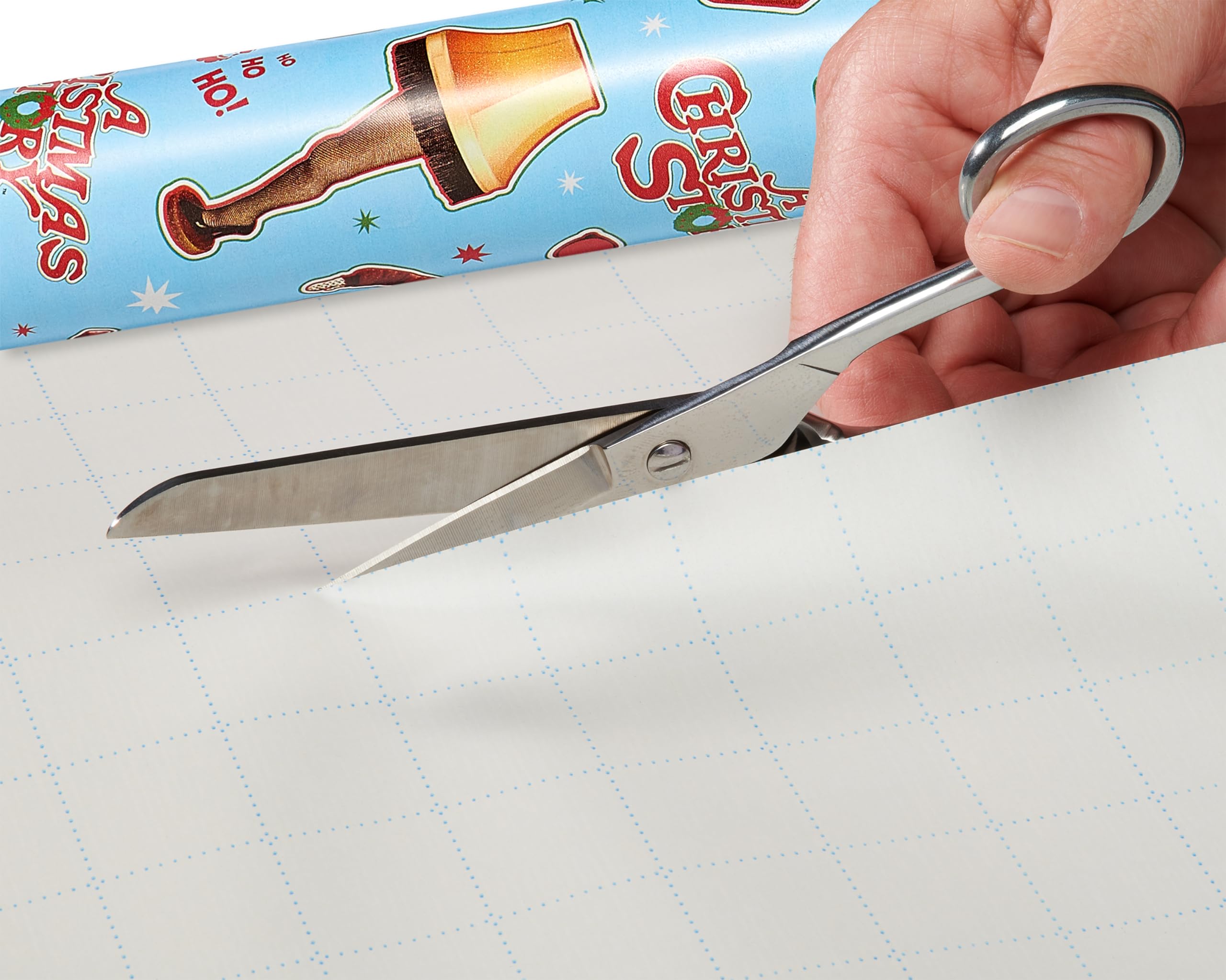 American Greetings Christmas Wrapping Paper Rolls, Classic Holiday Movie Themed Gift Wrap (105 sq. ft., 3 Rolls-30 in. x 14 ft.) Buddy the Elf, Clark Griswold, Ralphie and Leg Lamp - Image 7