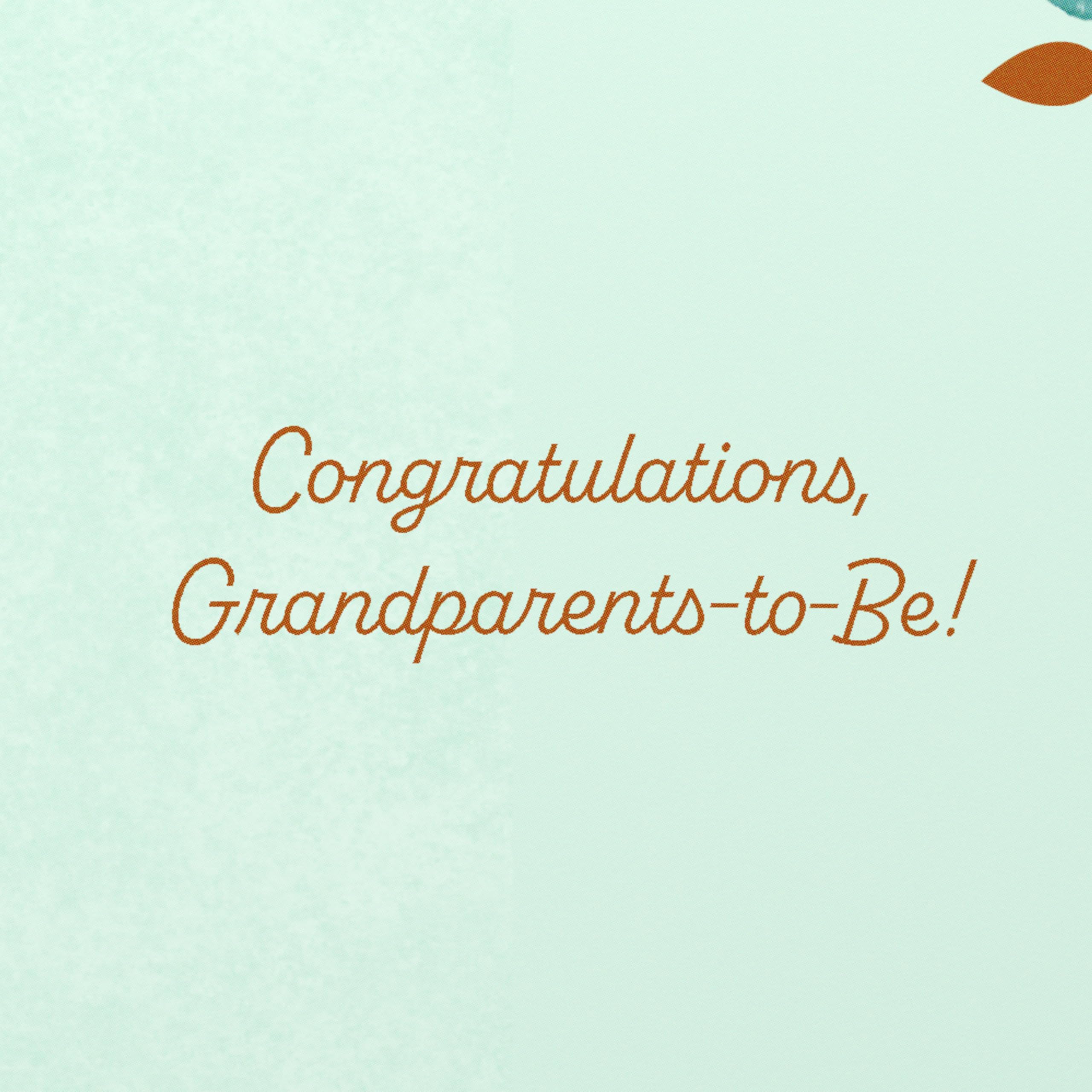 American Greetings Congratulations Card for New Grandparents, Grandparents-to-Be, New Baby (Tree Branches with Heart) - Image 3