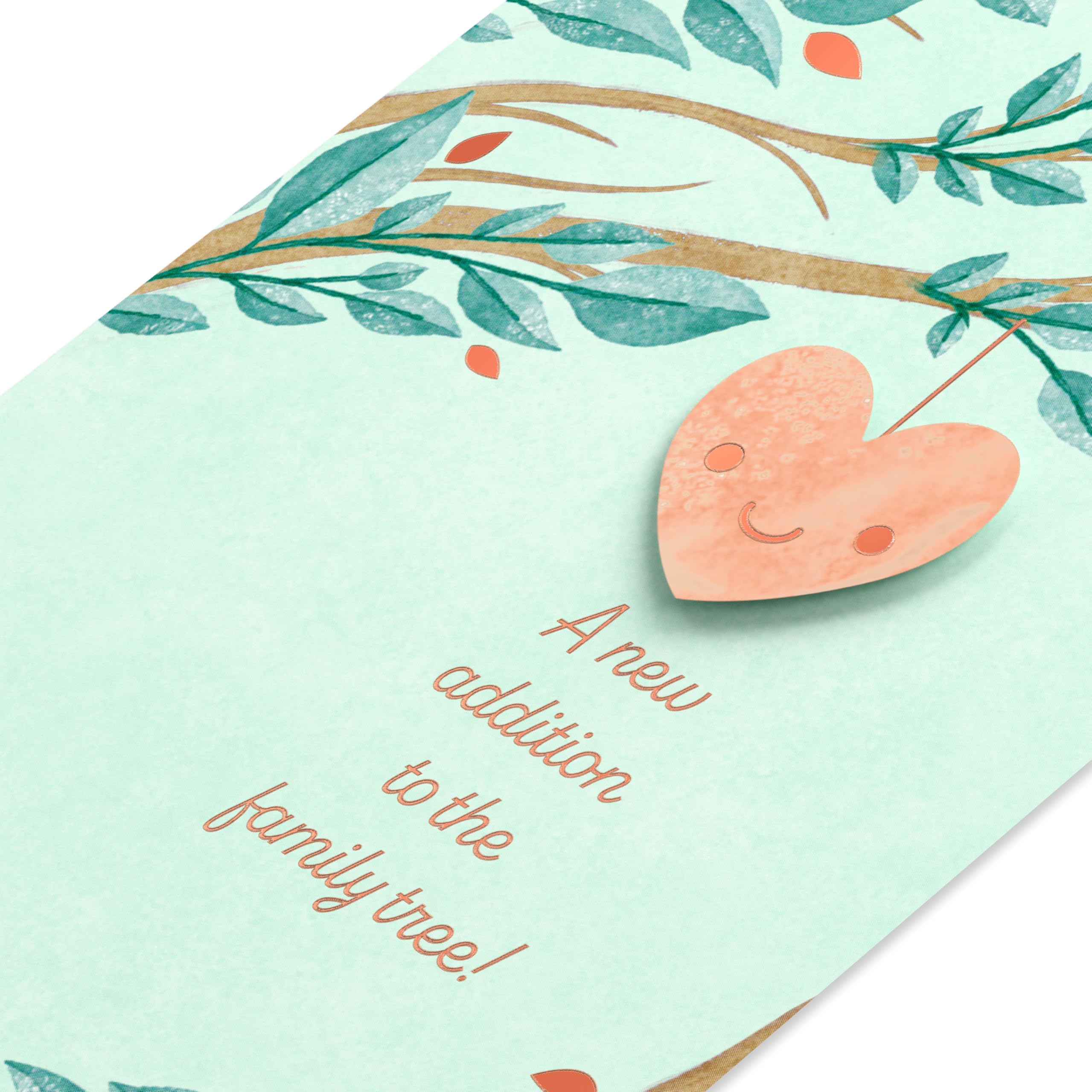 American Greetings Congratulations Card for New Grandparents, Grandparents-to-Be, New Baby (Tree Branches with Heart) - Image 4