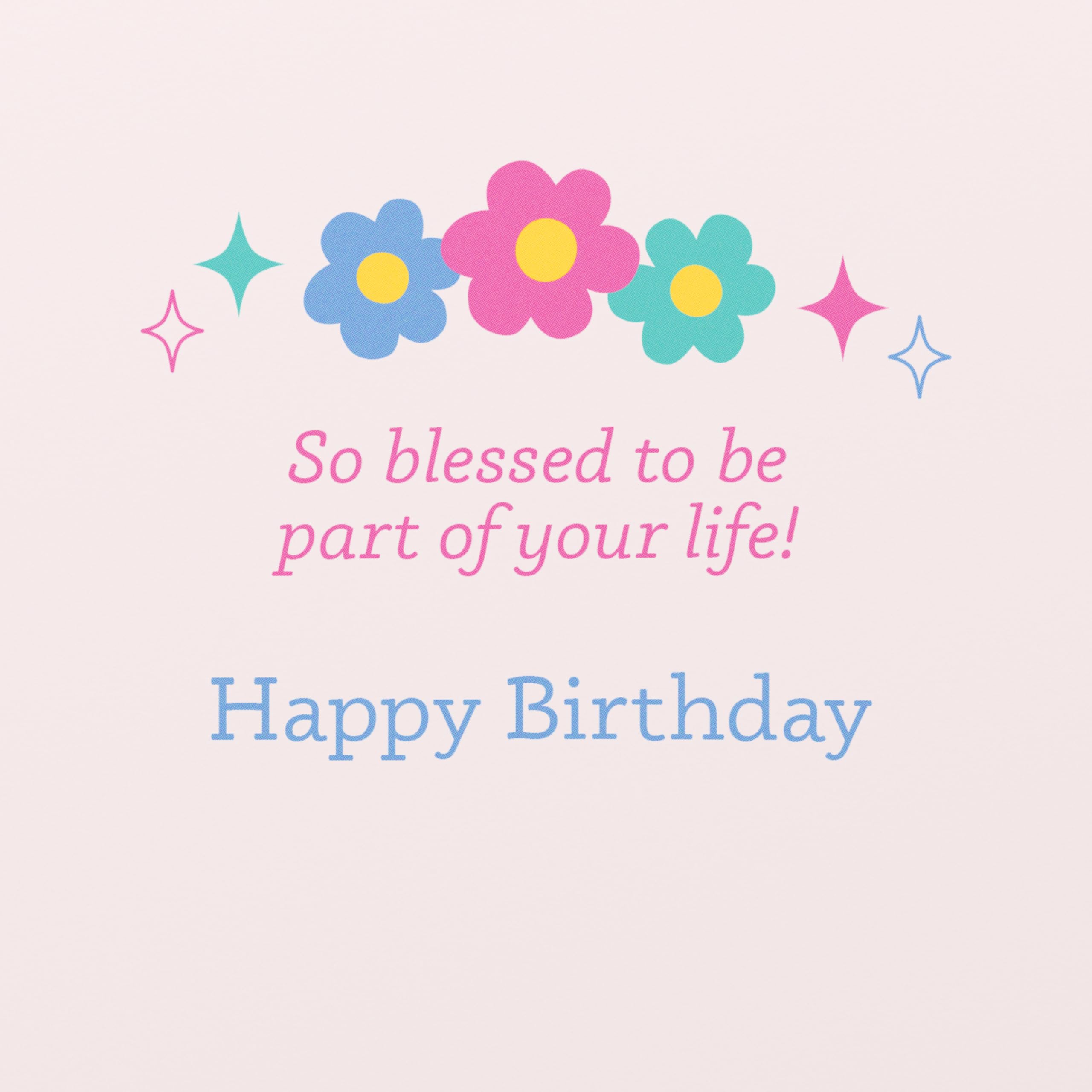 American Greetings Cute Goddaughter Birthday Card from Godmother, Godfather (So Blessed) - Image 3