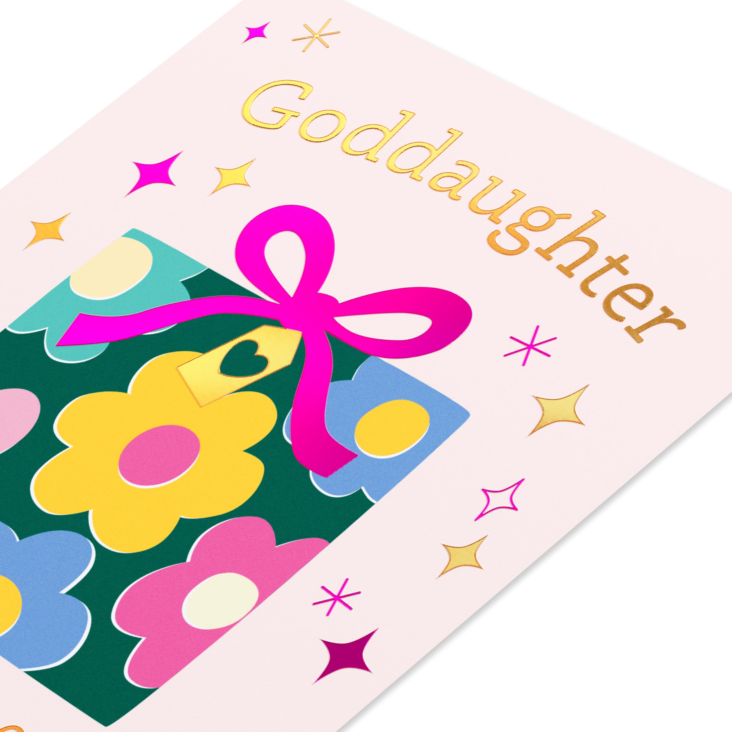 American Greetings Cute Goddaughter Birthday Card from Godmother, Godfather (So Blessed) - Image 4
