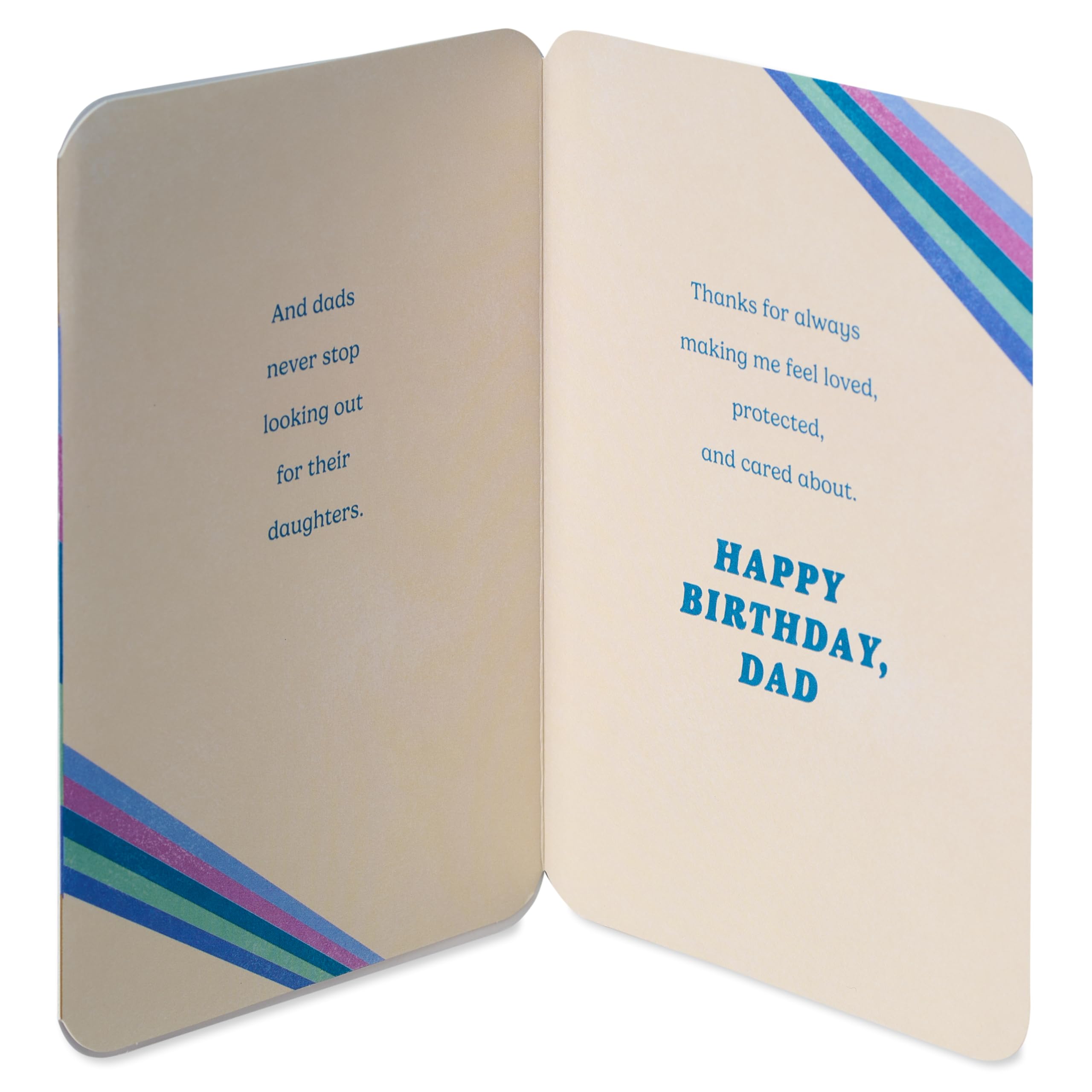 American Greetings Dad Birthday Card from Daughter (Never Stop Looking Out) - Image 2
