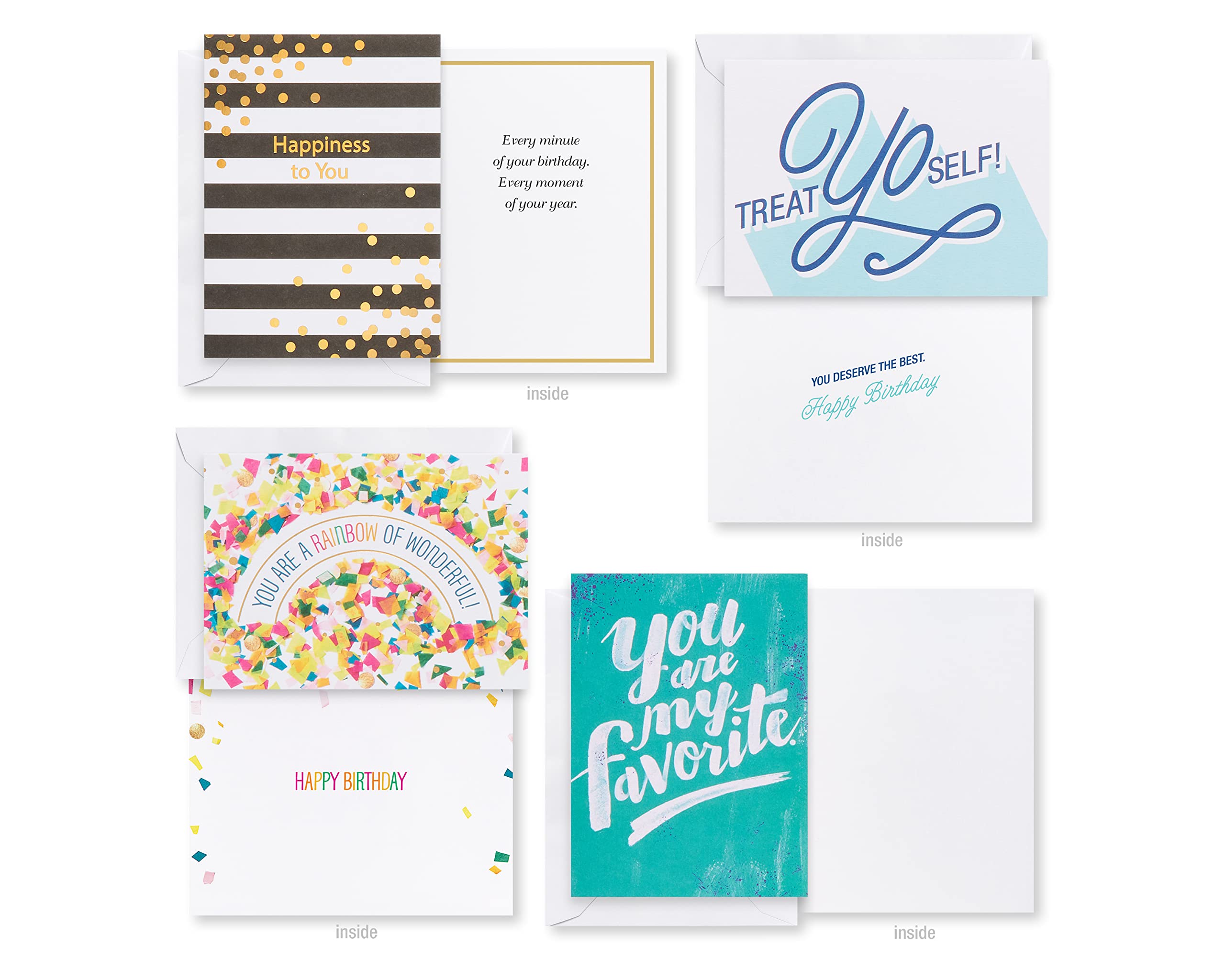 American Greetings Deluxe Birthday Card Assortment, Bright & Cheerful (40-Count) - Image 10