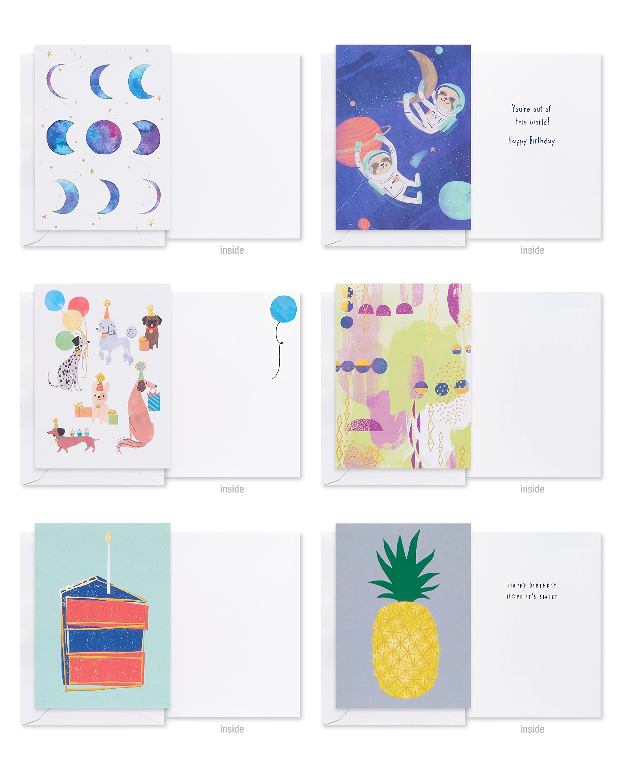 American Greetings Deluxe Birthday Card Assortment, Bright & Cheerful (40-Count) - Image 7