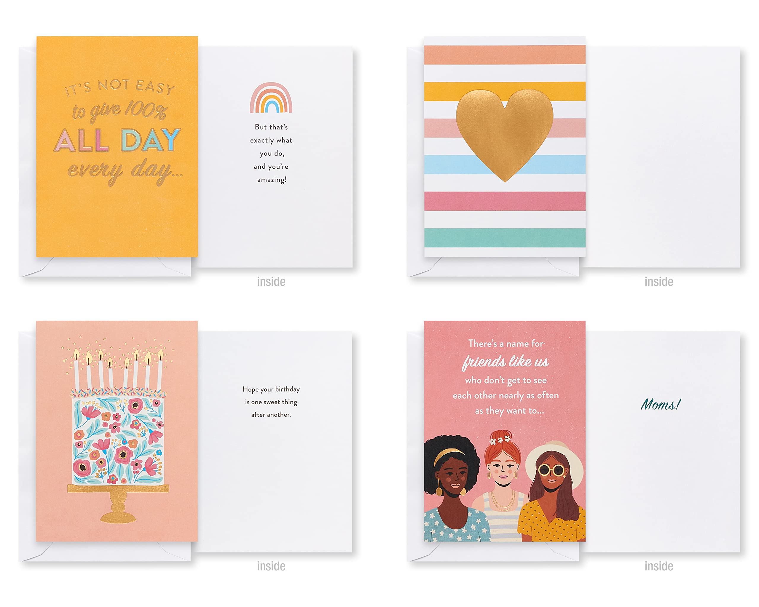 American Greetings Deluxe Cards with Envelopes, Mom Friend (32-Count) - Image 6